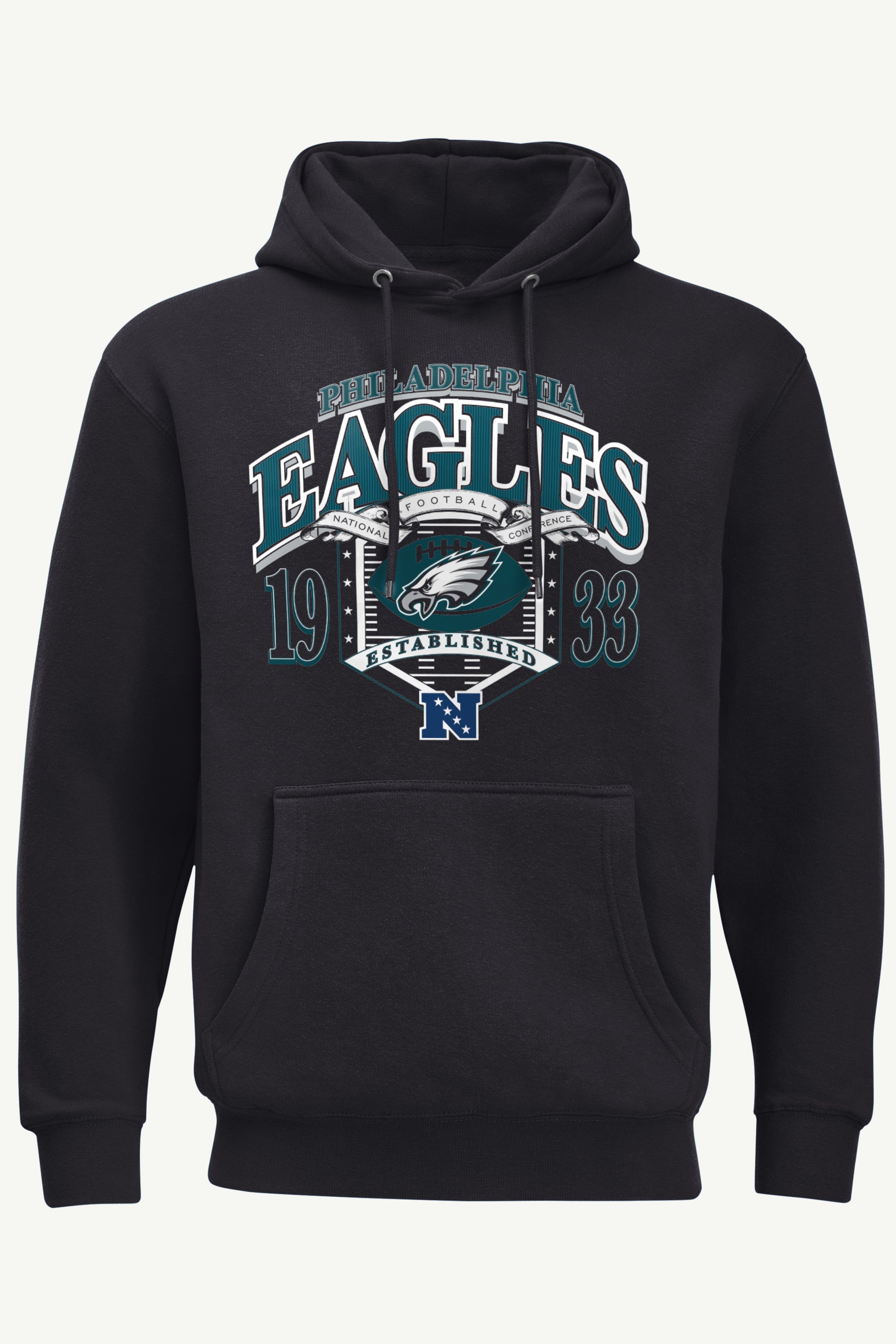 MENS PHILADELPHIA EAGLES 80s INSPIRED FIELD HOODIE View 1 | NFL
