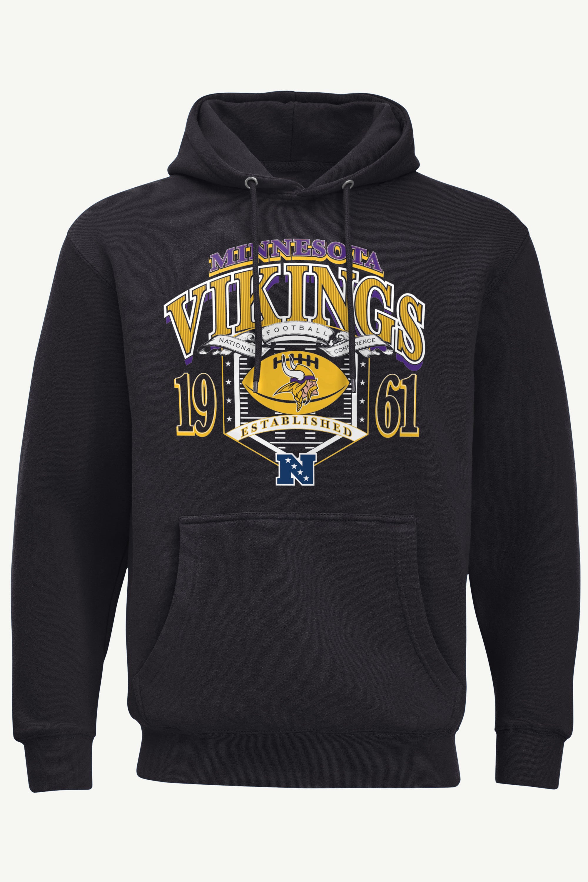 MENS MINNESOTA VIKINGS 80s INSPIRED FIELD HOODIE View 1 | Minnesota Vikings