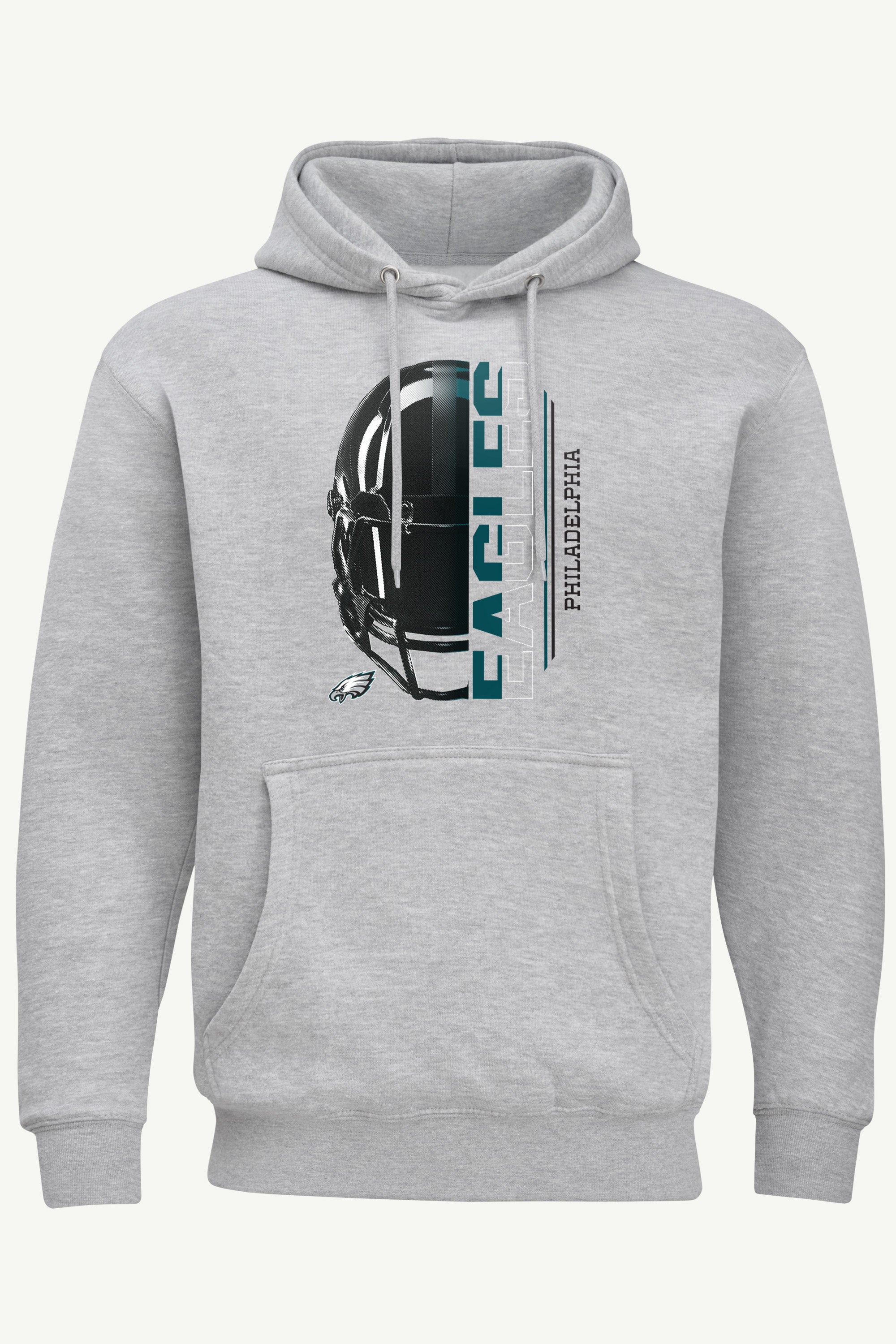 MENS PHILADELPHIA EAGLES HALF HELMET HOODIE View 1 | Philadelphia Eagles