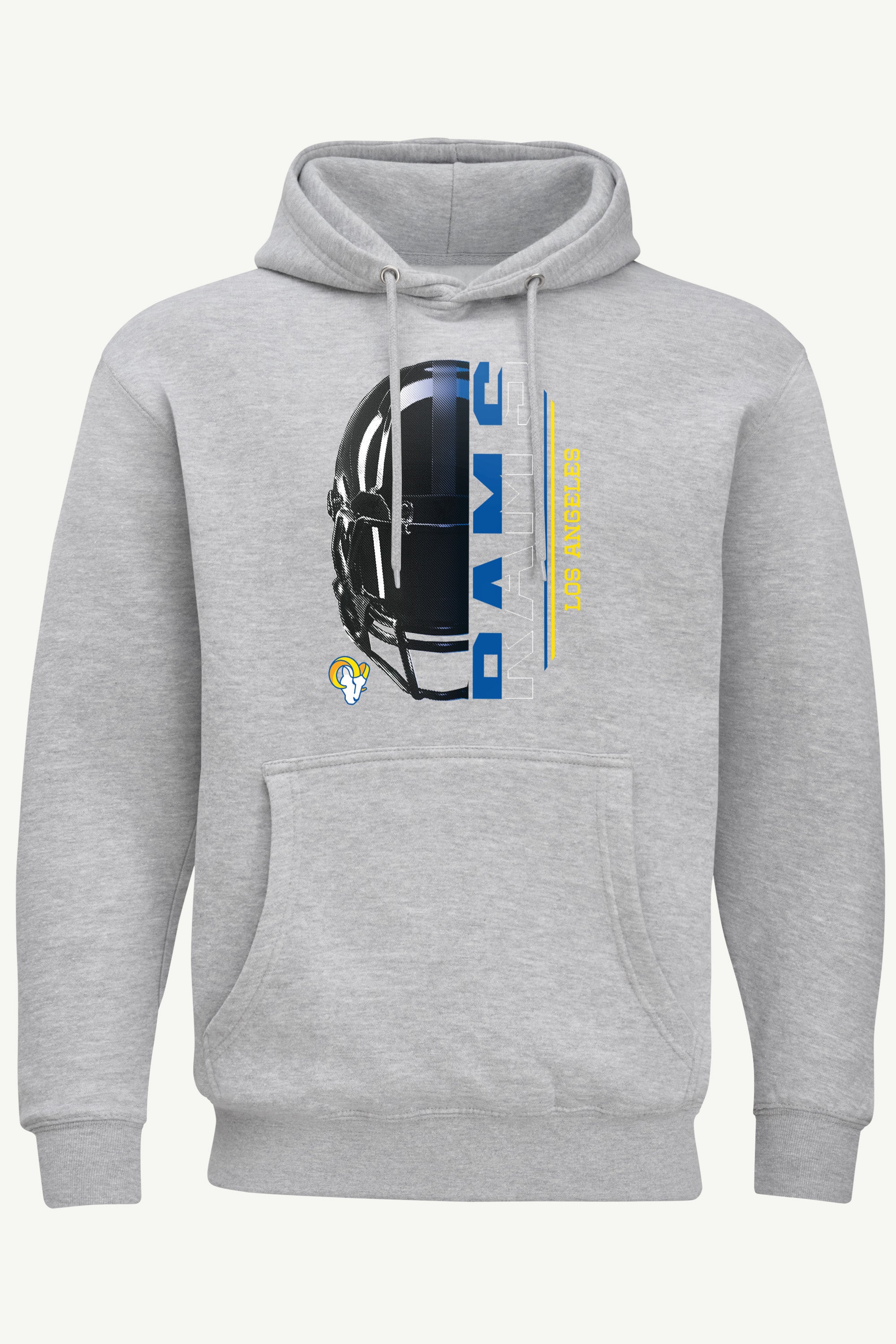 MENS LOS ANGELES RAMS HALF HELMET HOODIE View 1 | Los Angeles Rams