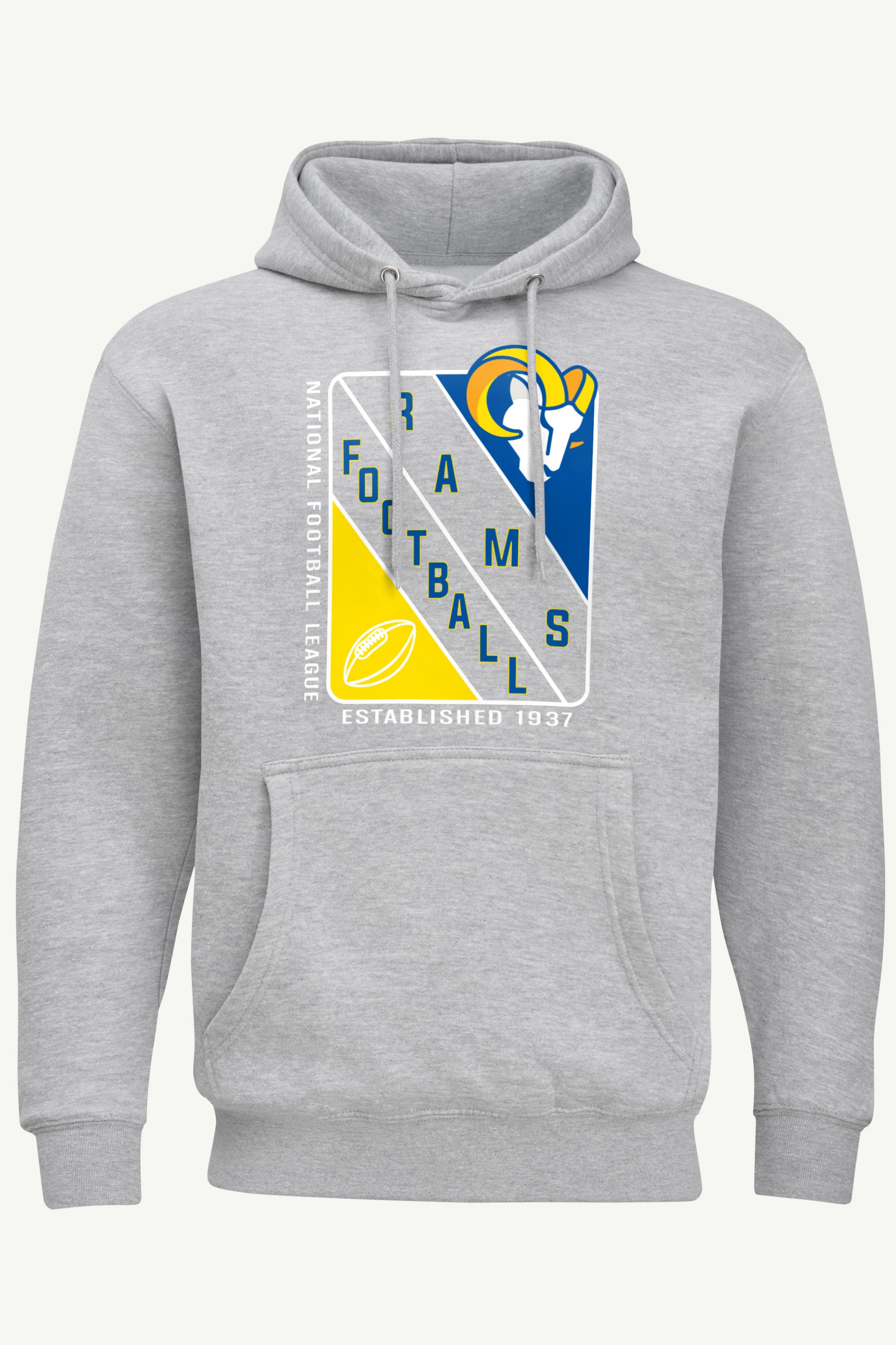 MENS LOS ANGELES RAMS SHIELD LOGO HOODIE View 1 | Los Angeles Rams