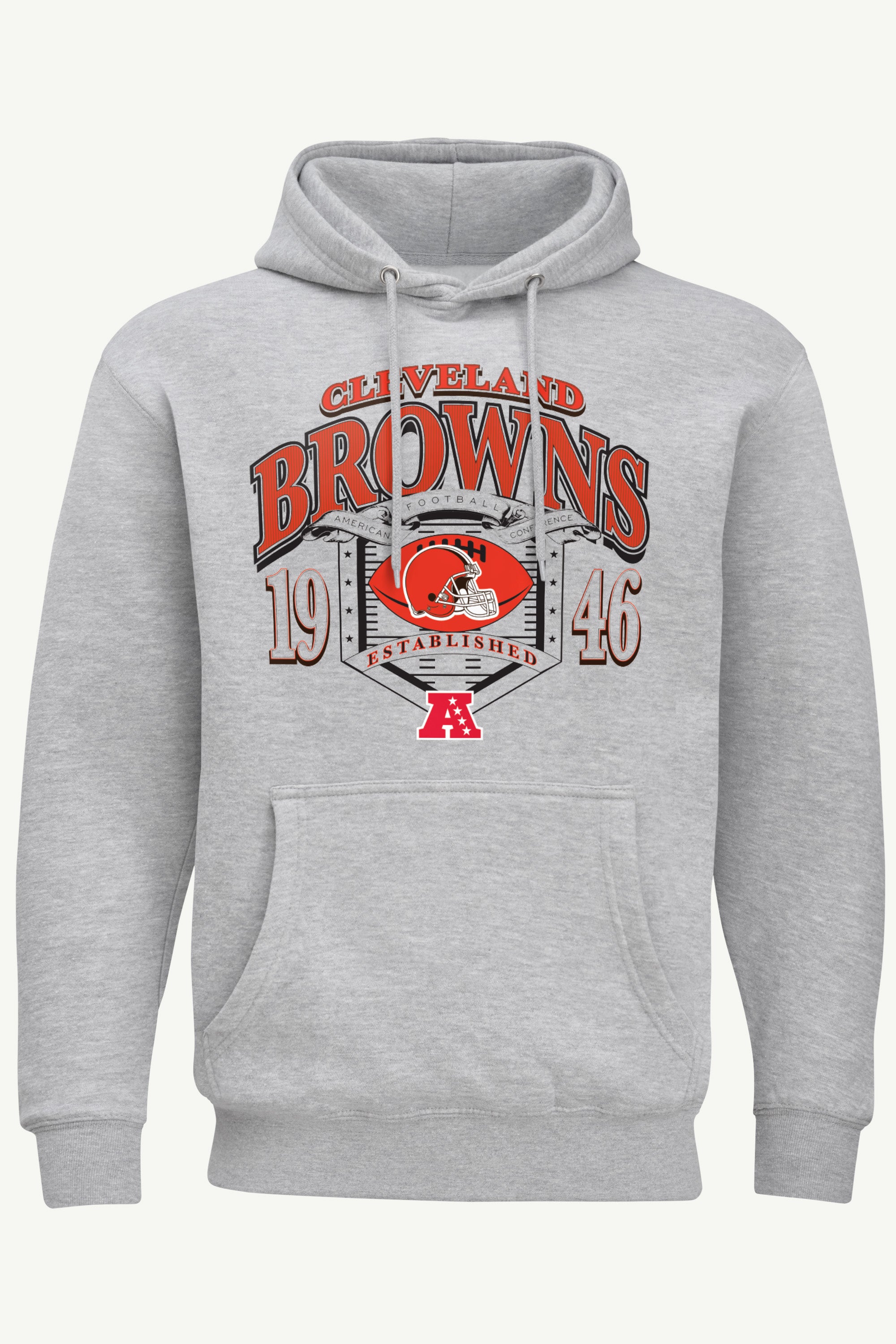 MENS CLEVELAND BROWNS 80s INSPIRED FIELD HOODIE View 1 | Men's Hoodies