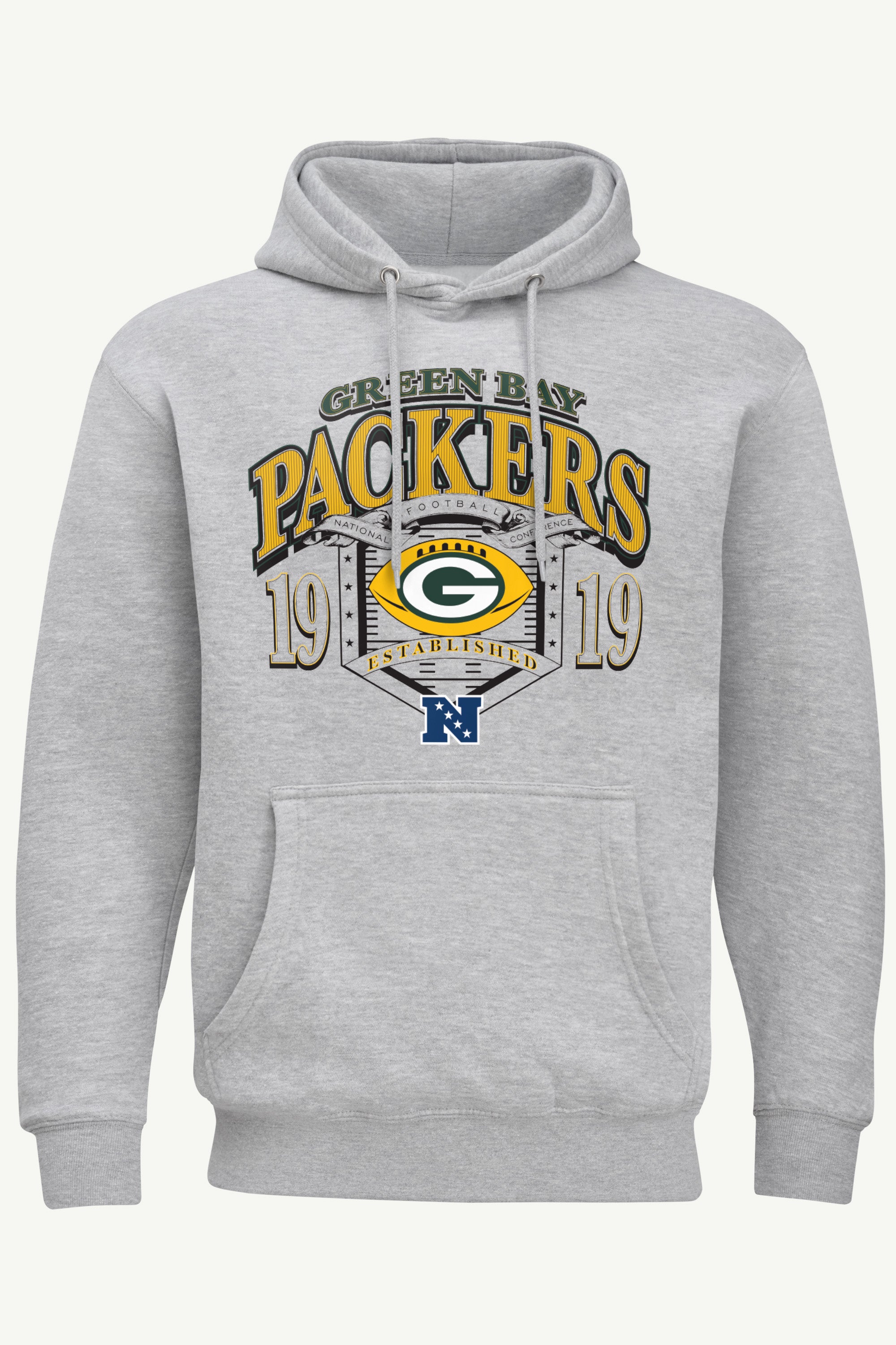 MENS GREEN BAY PACKERS 80s INSPIRED FIELD HOODIE View 1 | Men's Hoodies