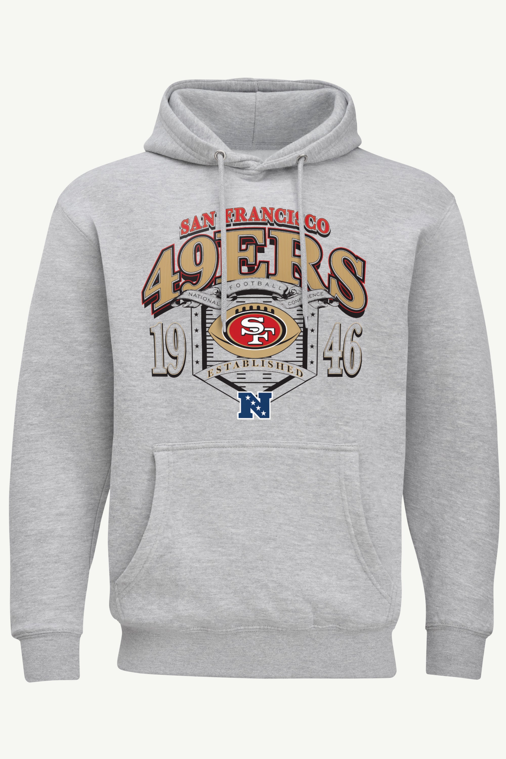 MENS SAN FRANCISCO 49ERs 80s INSPIRED FIELD HOODIE View 1 | NFL