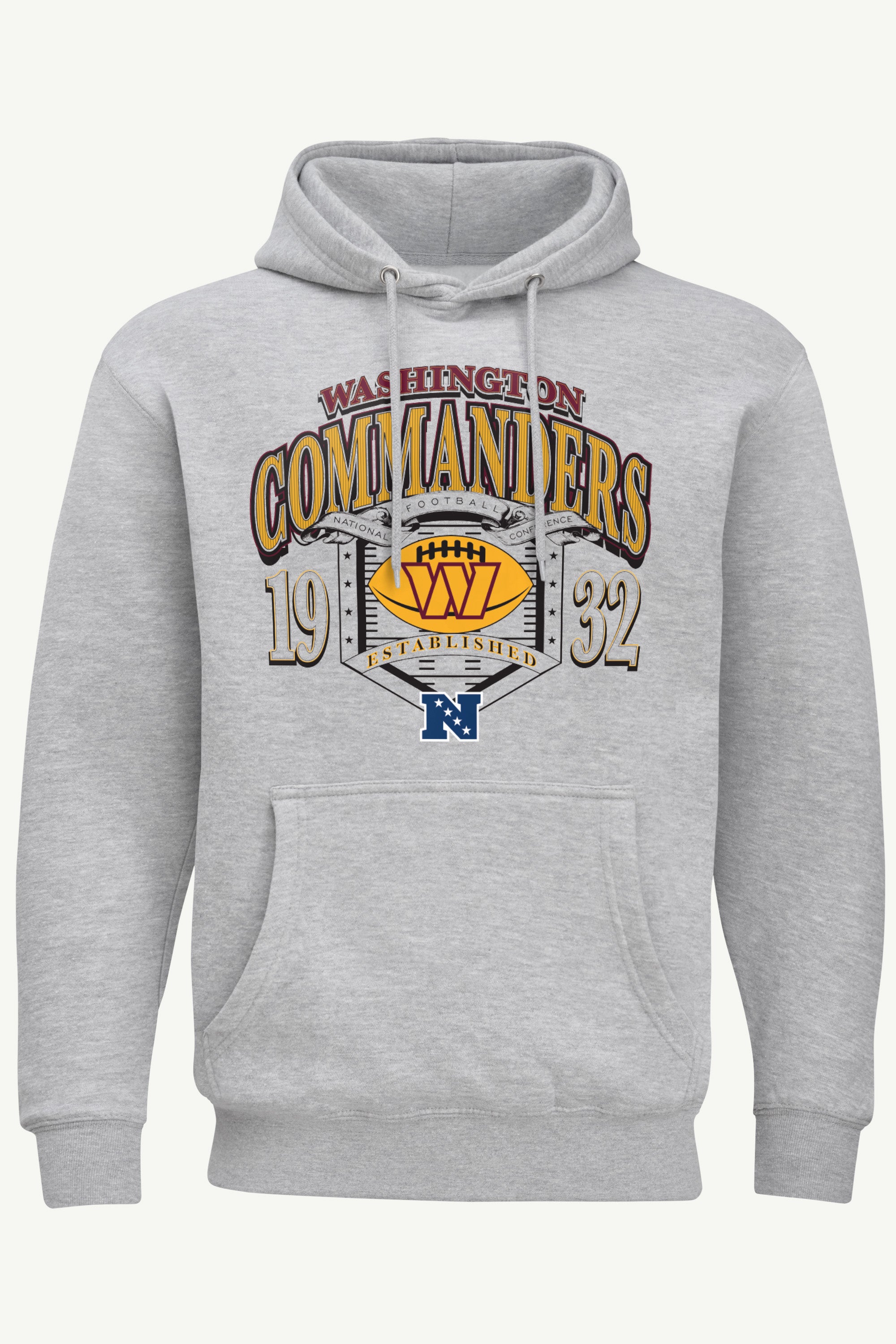 MENS WASHINGTON COMMANDERS 80s INSPIRED FIELD HOODIE View 1 | Washington Commanders