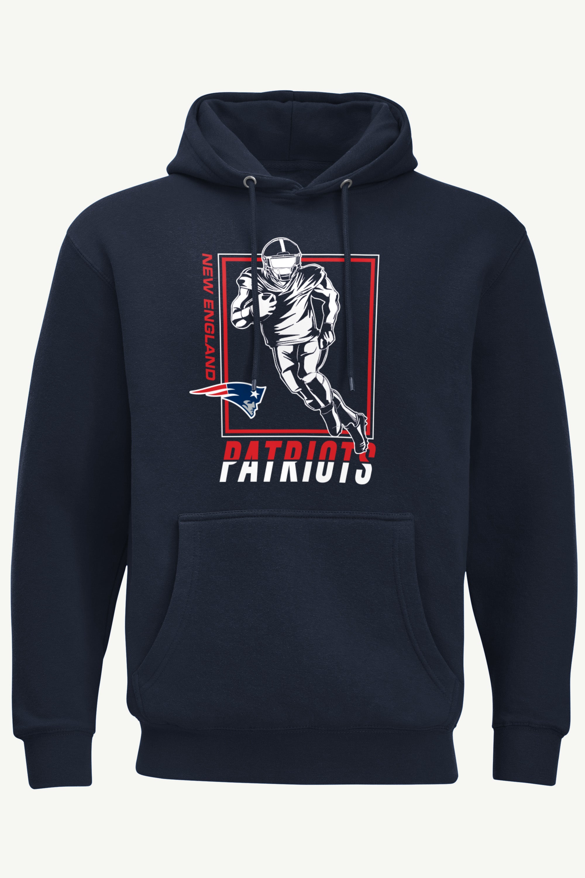 MENS NEW ENGLAND PATRIOTS PLAYER GRID TEAM HOODIE View 1 | New England Patriots