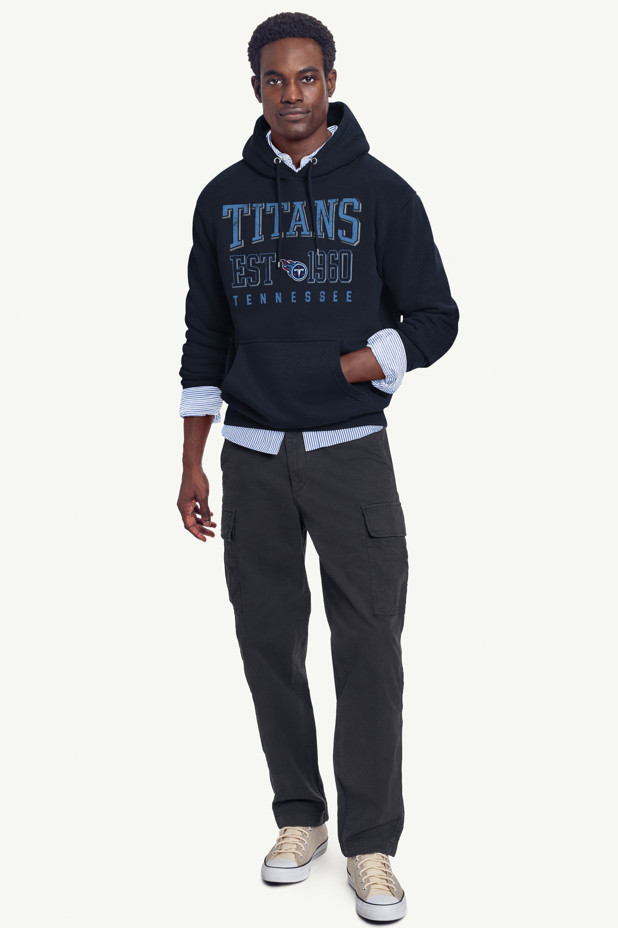 MENS TENNESSEE TITANS RETRO HOODIE View 3 | NFL