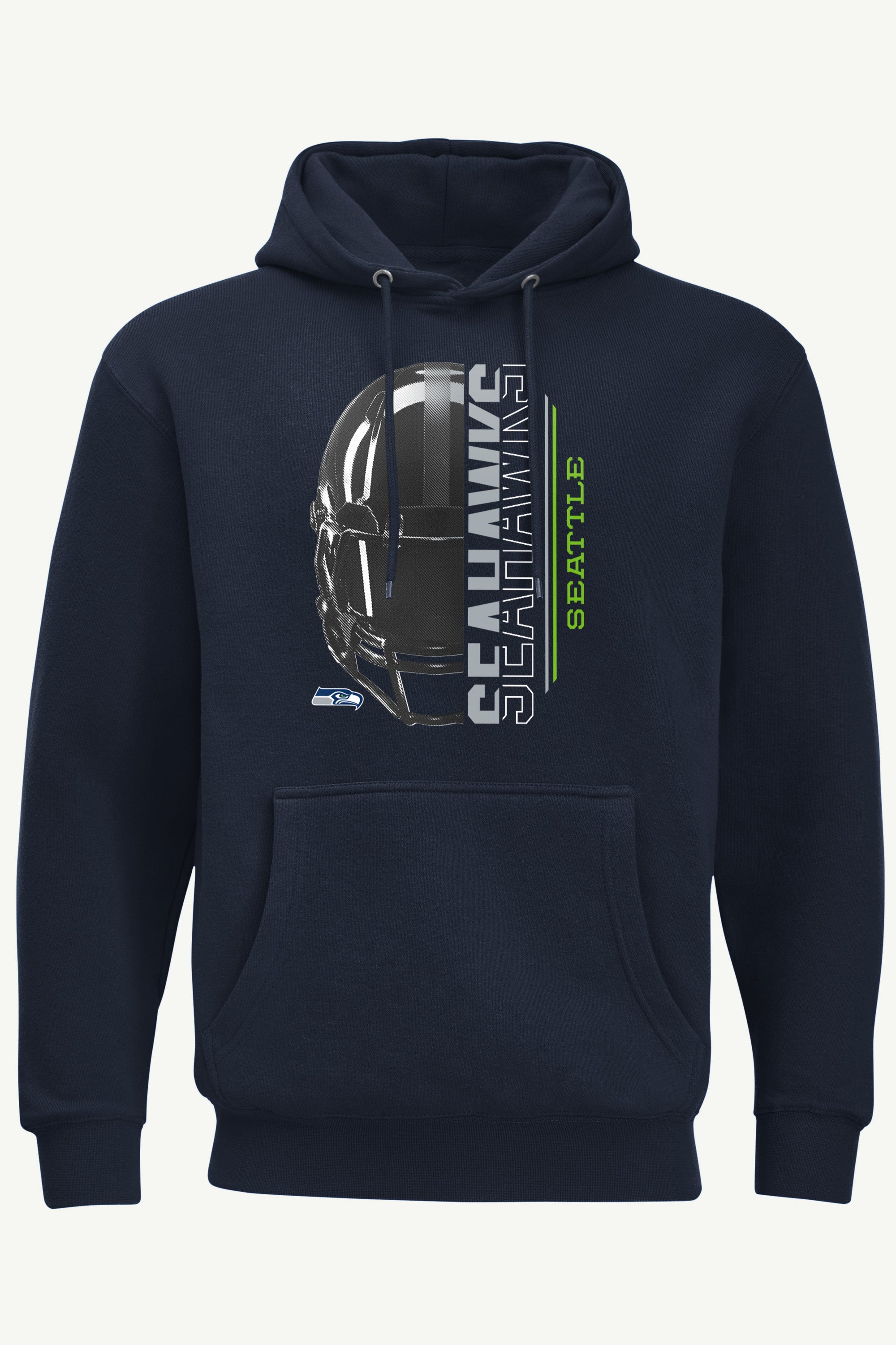 MENS SEATTLE SEAHAWKS HALF HELMET HOODIE View 1 | Seattle Seahawks