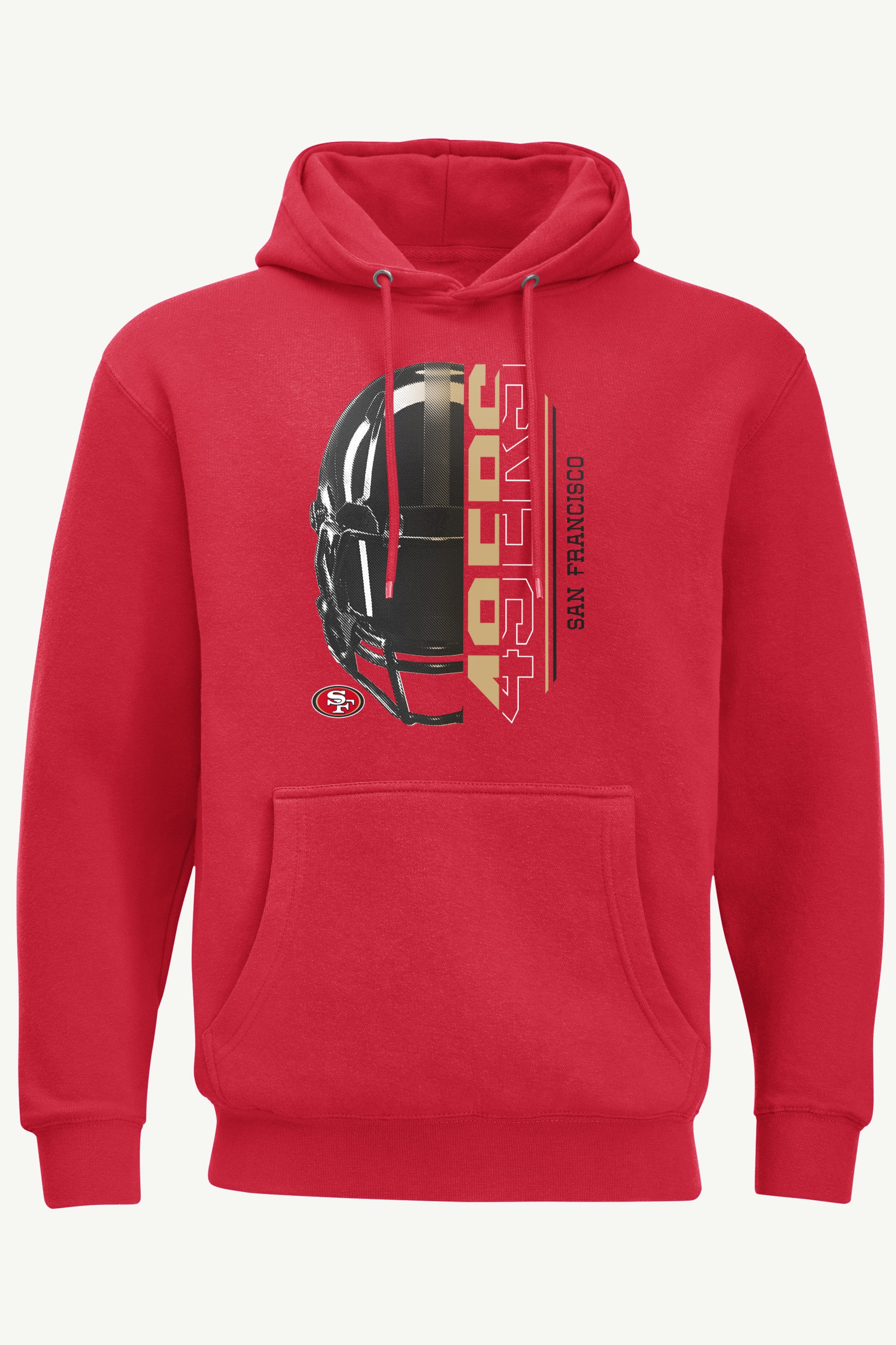 MENS SAN FRANCISCO 49ERs HALF HELMET HOODIE View 1 | San Francisco 49ers
