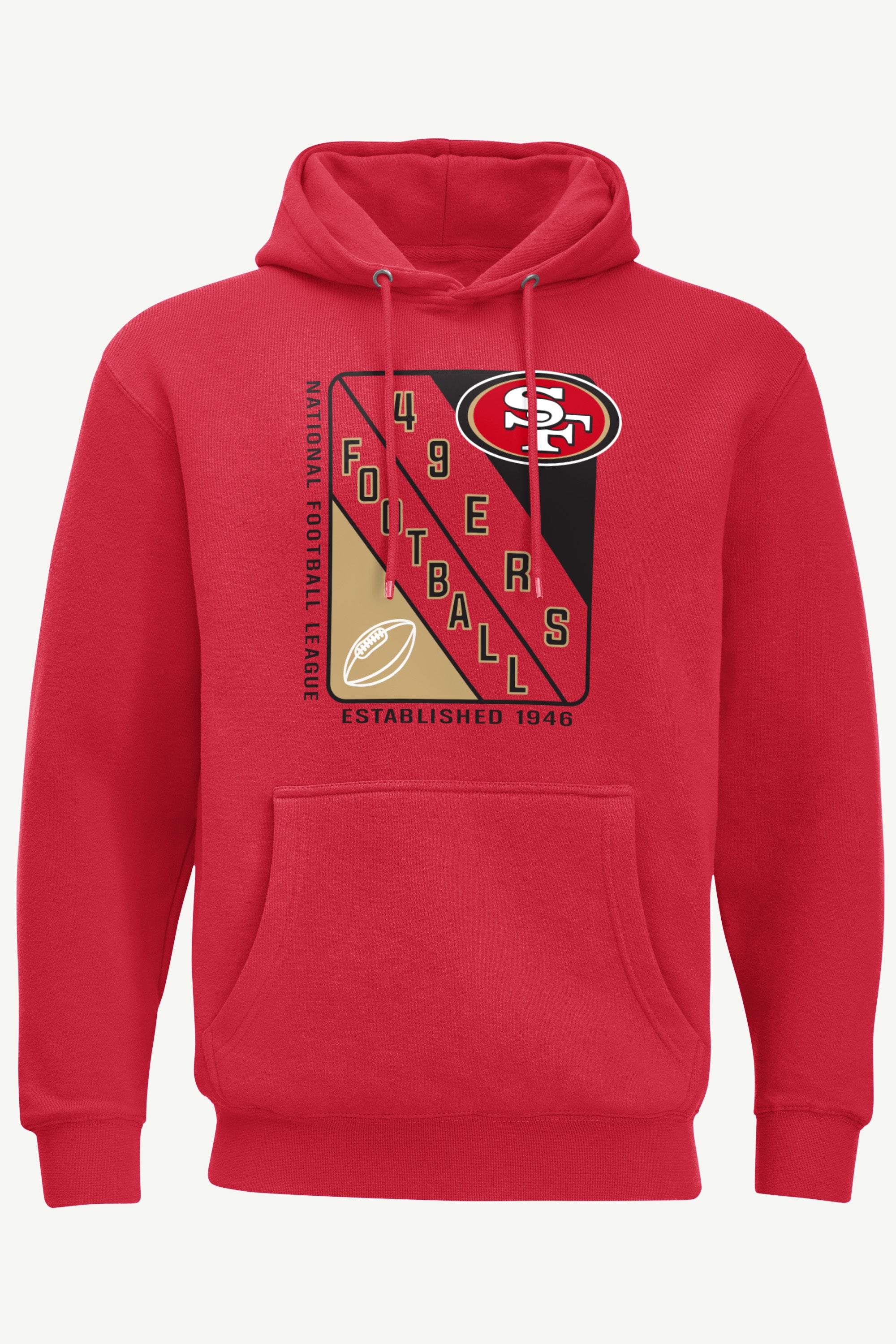 MENS SAN FRANCISCO 49ERs SHIELD LOGO HOODIE View 1 | NFL MENS SAN FRANCISCO 49ERs SHIELD LOGO HOODIE View 1 | NFL