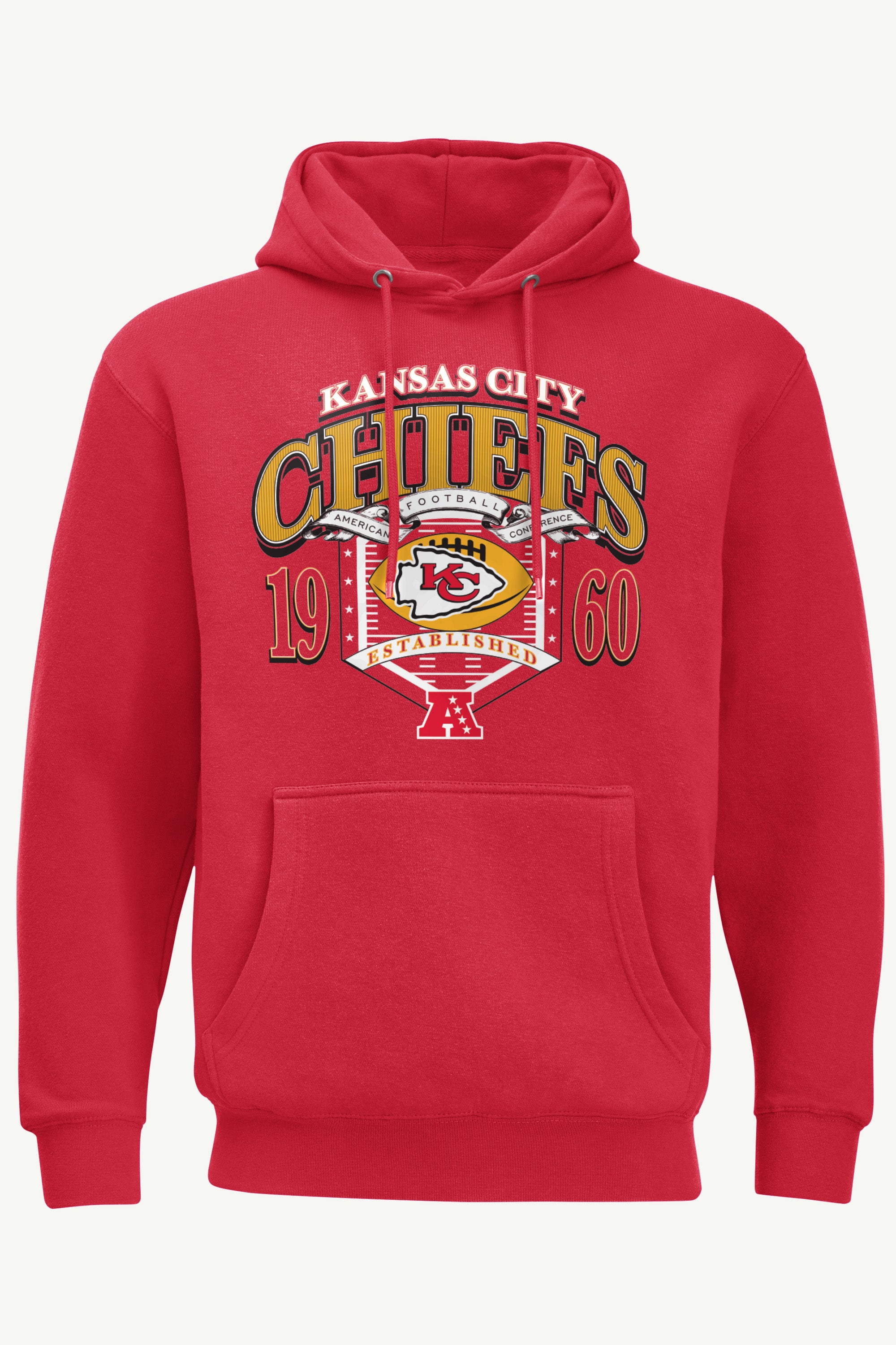 MENS KANSAS CITY CHIEFS 80s INSPIRED FIELD HOODIE View 1 | Men's Hoodies