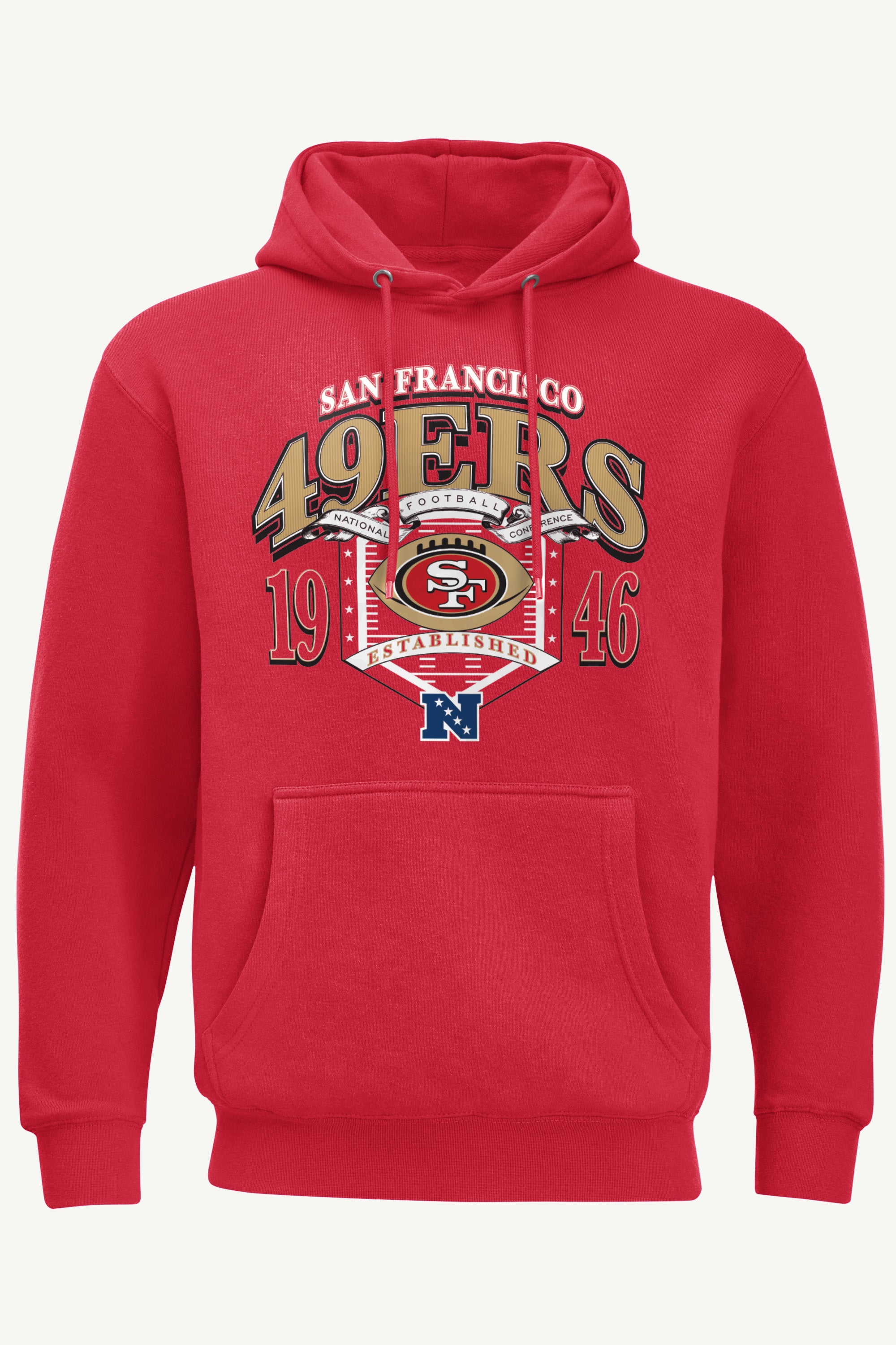 MENS SAN FRANCISCO 49ERs 80s INSPIRED FIELD HOODIE View 1 | NFL