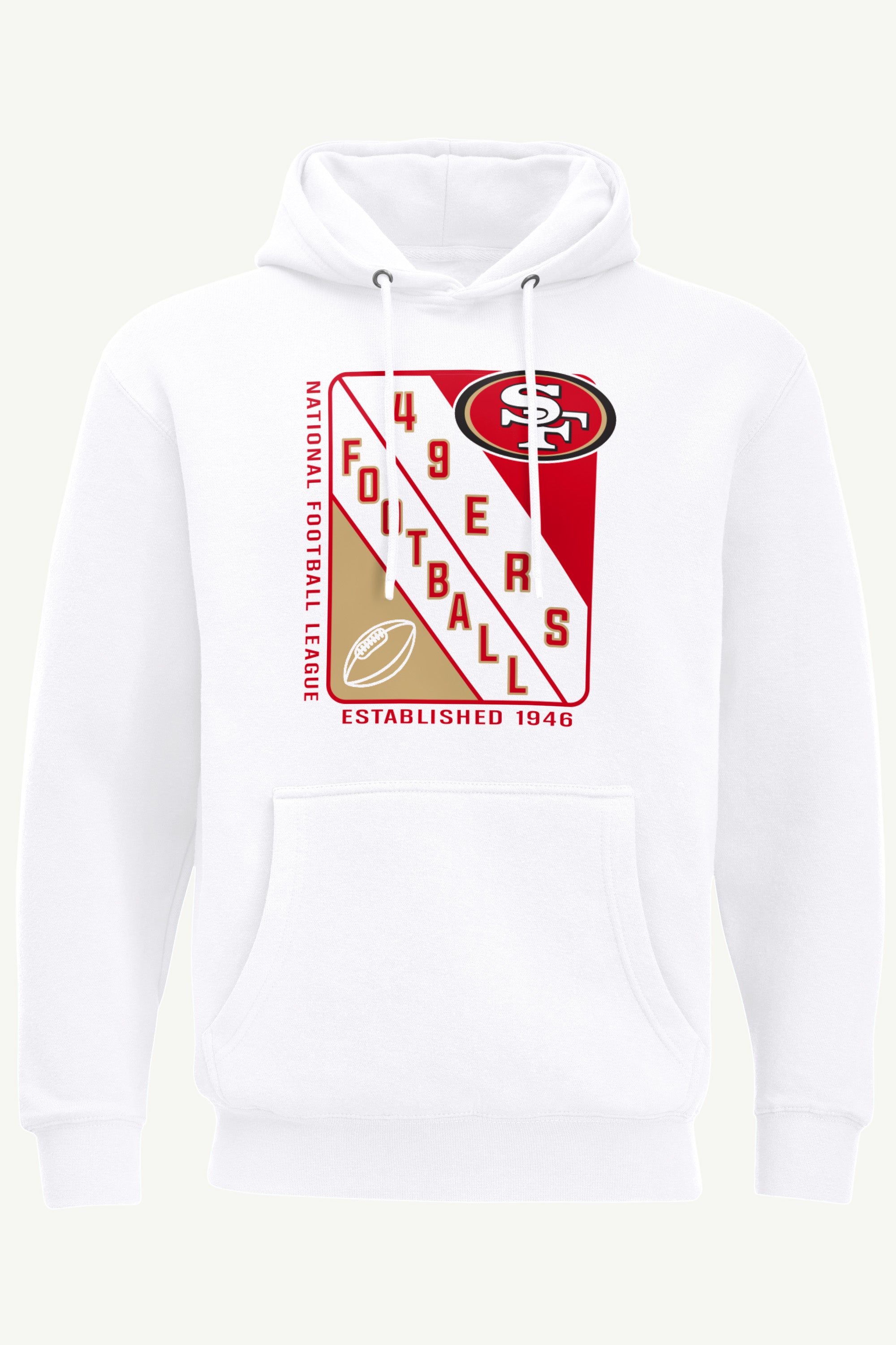 MENS SAN FRANCISCO 49ERs SHIELD LOGO HOODIE View 1 | NFL MENS SAN FRANCISCO 49ERs SHIELD LOGO HOODIE View 1 | NFL