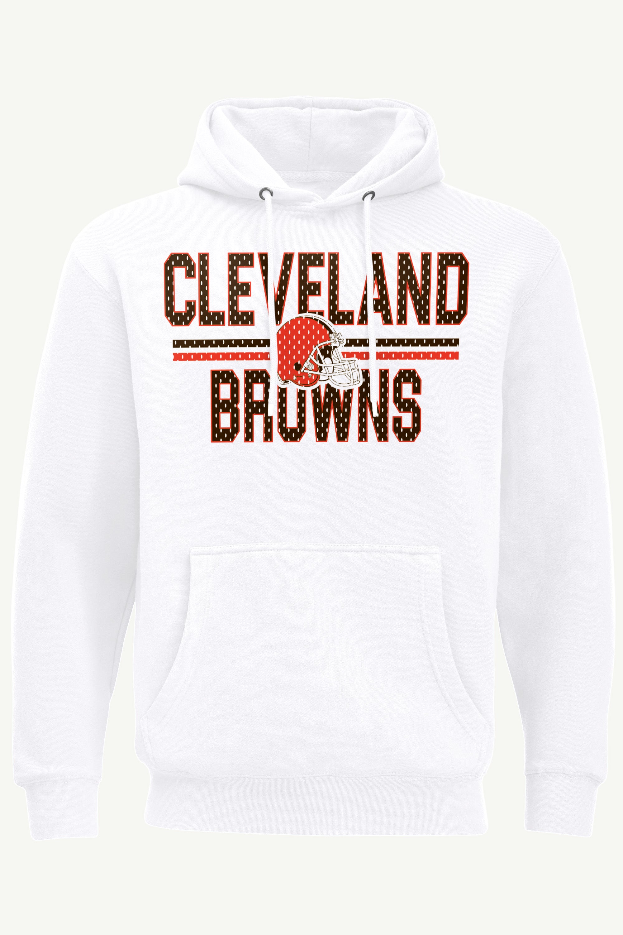 MENS CLEVELAND BROWNS MESH LOOK HOODIE View 1 | Cleveland Browns