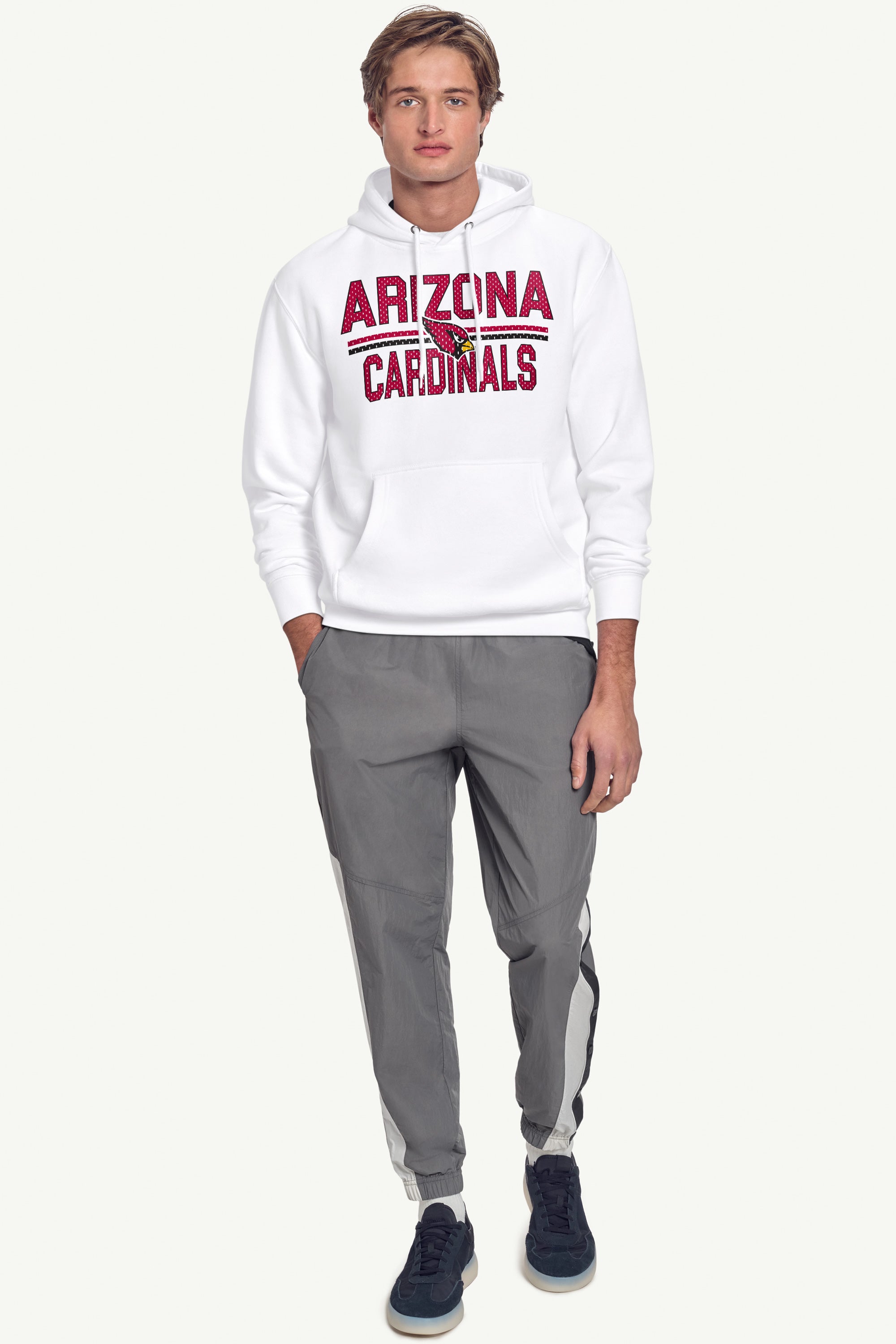 MENS ARIZONA CARDINALS MESH LOOK HOODIE View 2 | Arizona Cardinals