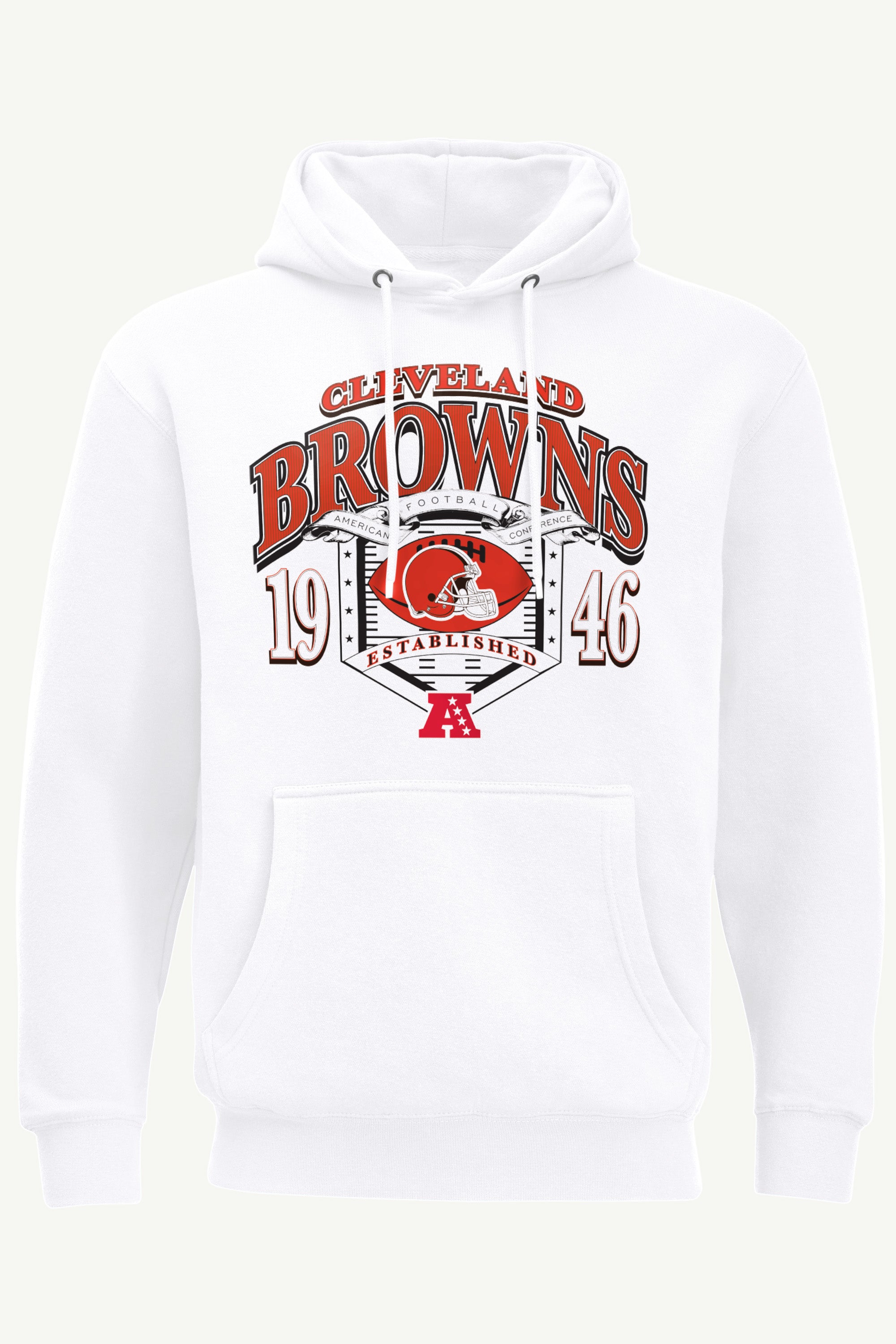 MENS CLEVELAND BROWNS 80s INSPIRED FIELD HOODIE View 1 | Men's Hoodies
