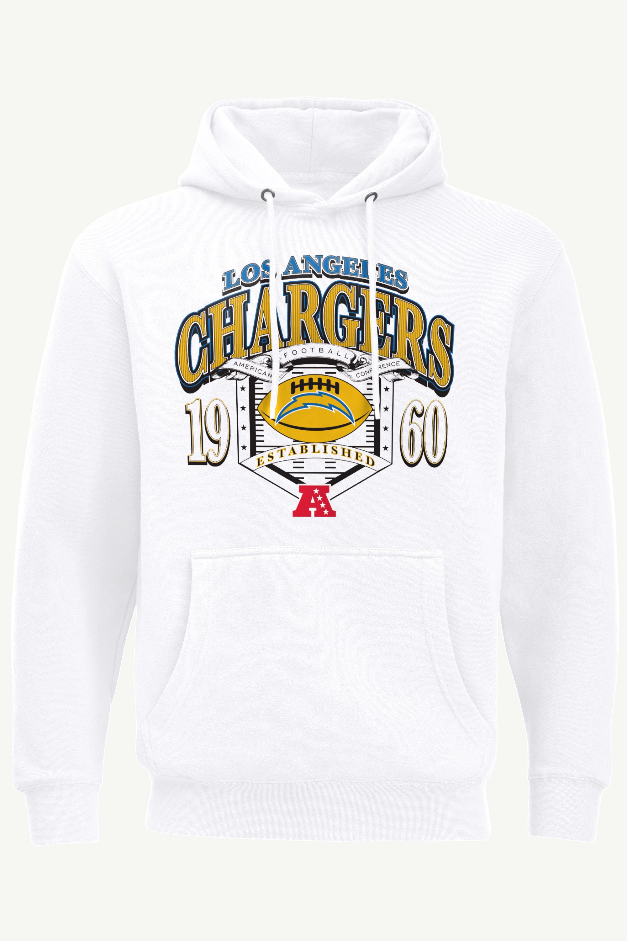MENS LOS ANGELES CHARGERS 80s INSPIRED FIELD HOODIE View 1 | Los Angeles Chargers