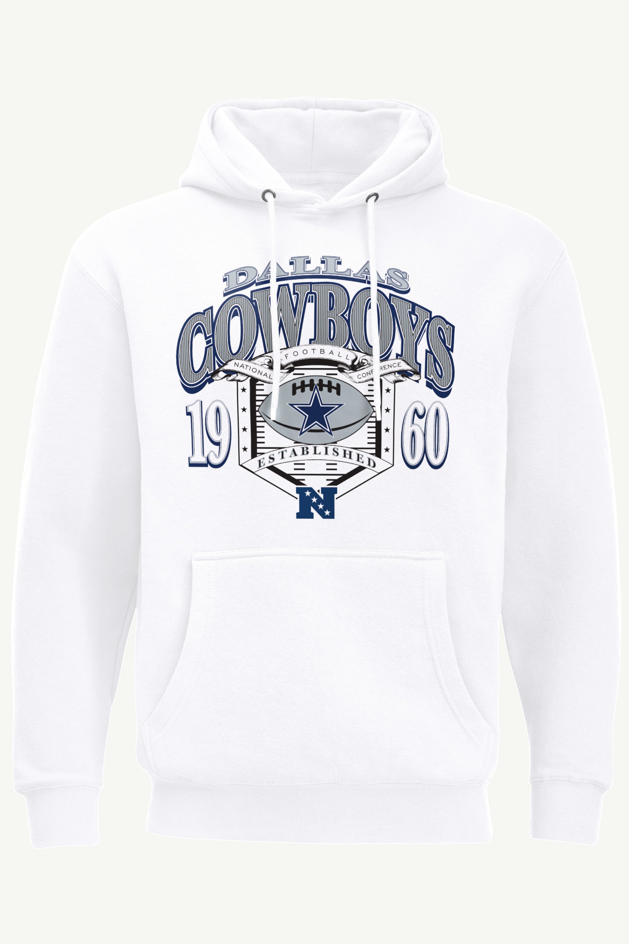 MENS DALLAS COWBOYS 80s INSPIRED FIELD HOODIE View 1