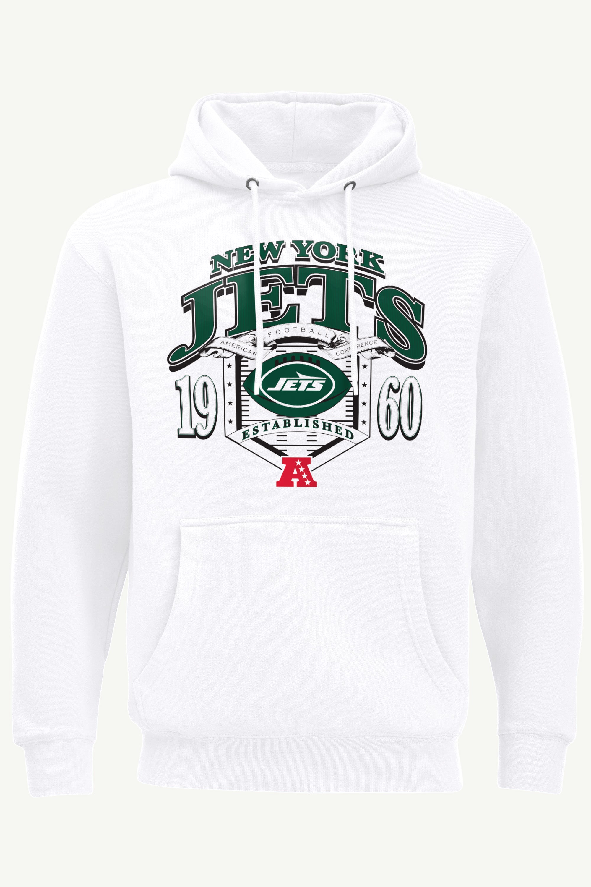 MENS NEW YORK JETS 80s INSPIRED FIELD HOODIE View 1 | NFL