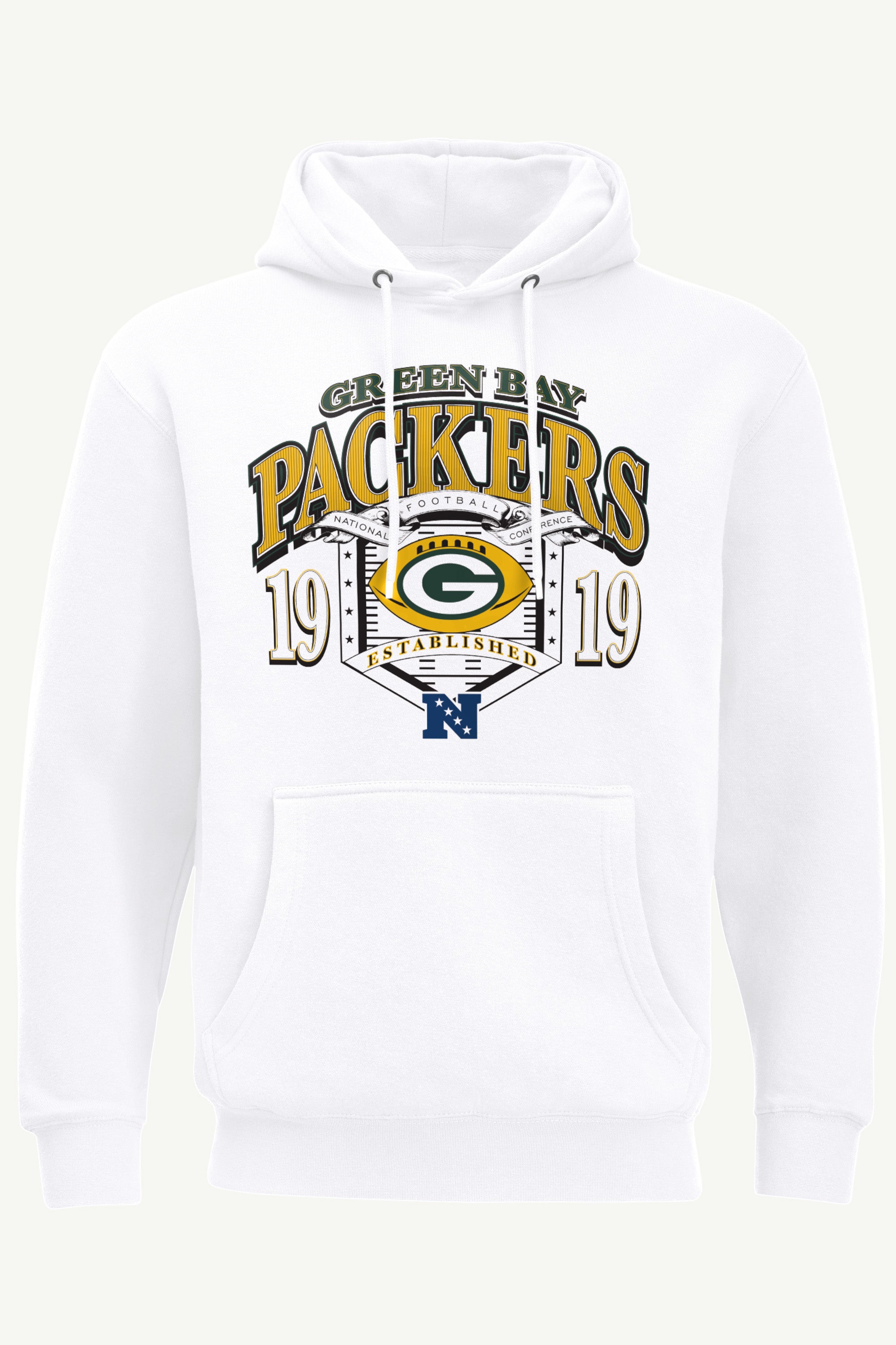 MENS GREEN BAY PACKERS 80s INSPIRED FIELD HOODIE View 1