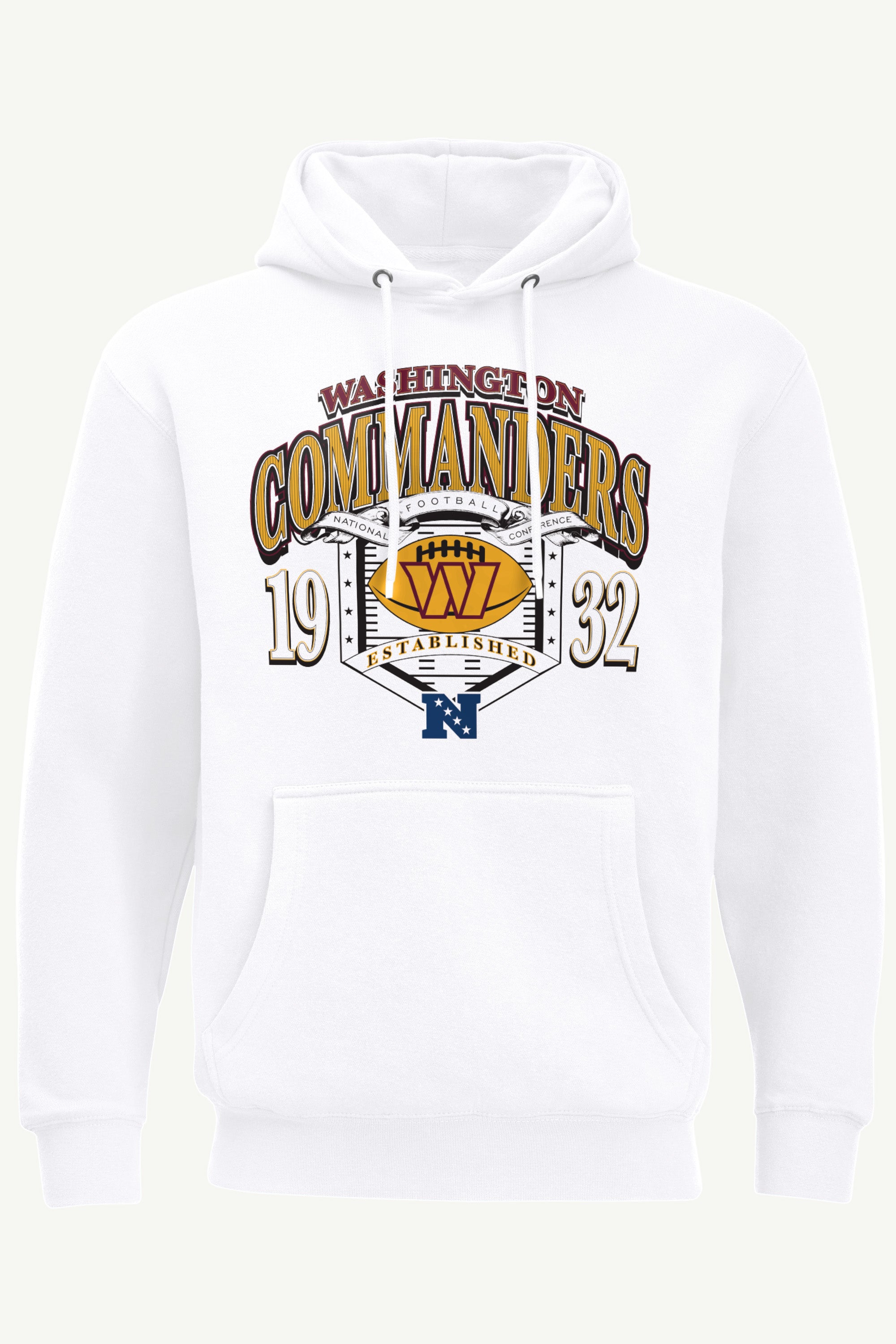 MENS WASHINGTON COMMANDERS 80s INSPIRED FIELD HOODIE View 1 | Washington Commanders