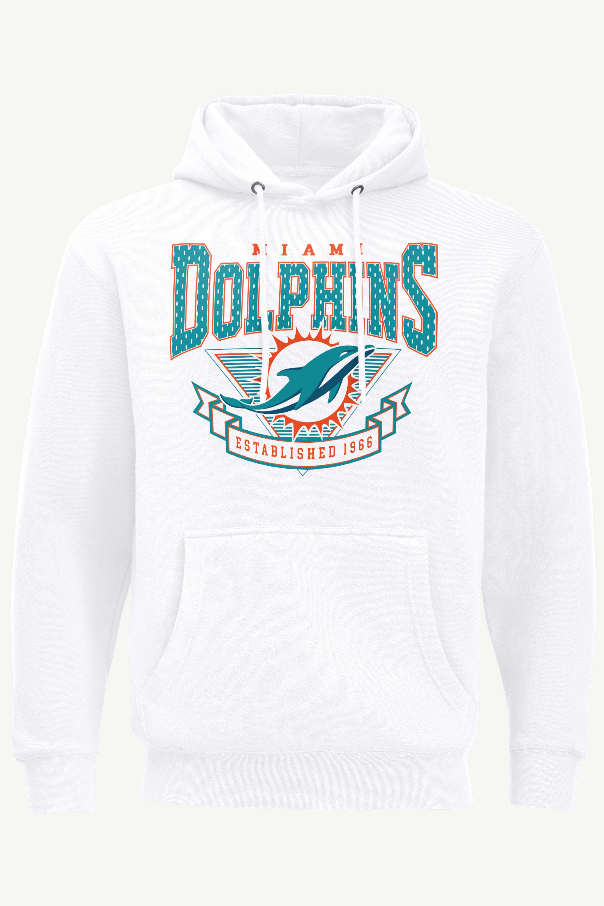 MENS MIAMI DOLPHINS 80's INSPIRED HOODIE View 1 | Miami Dolphins