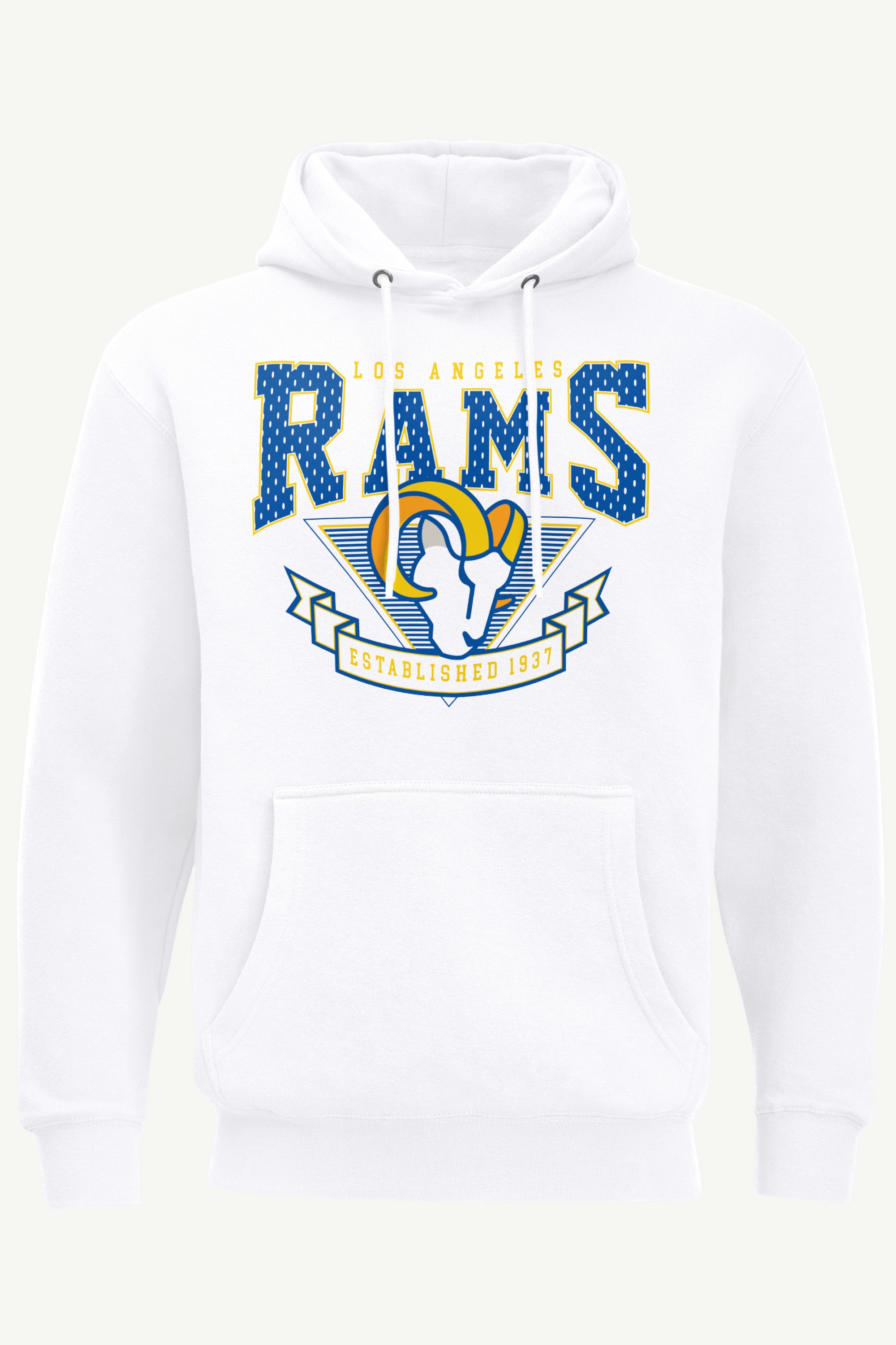 MENS LOS ANGELES RAMS 80's INSPIRED HOODIE View 1 | Los Angeles Rams