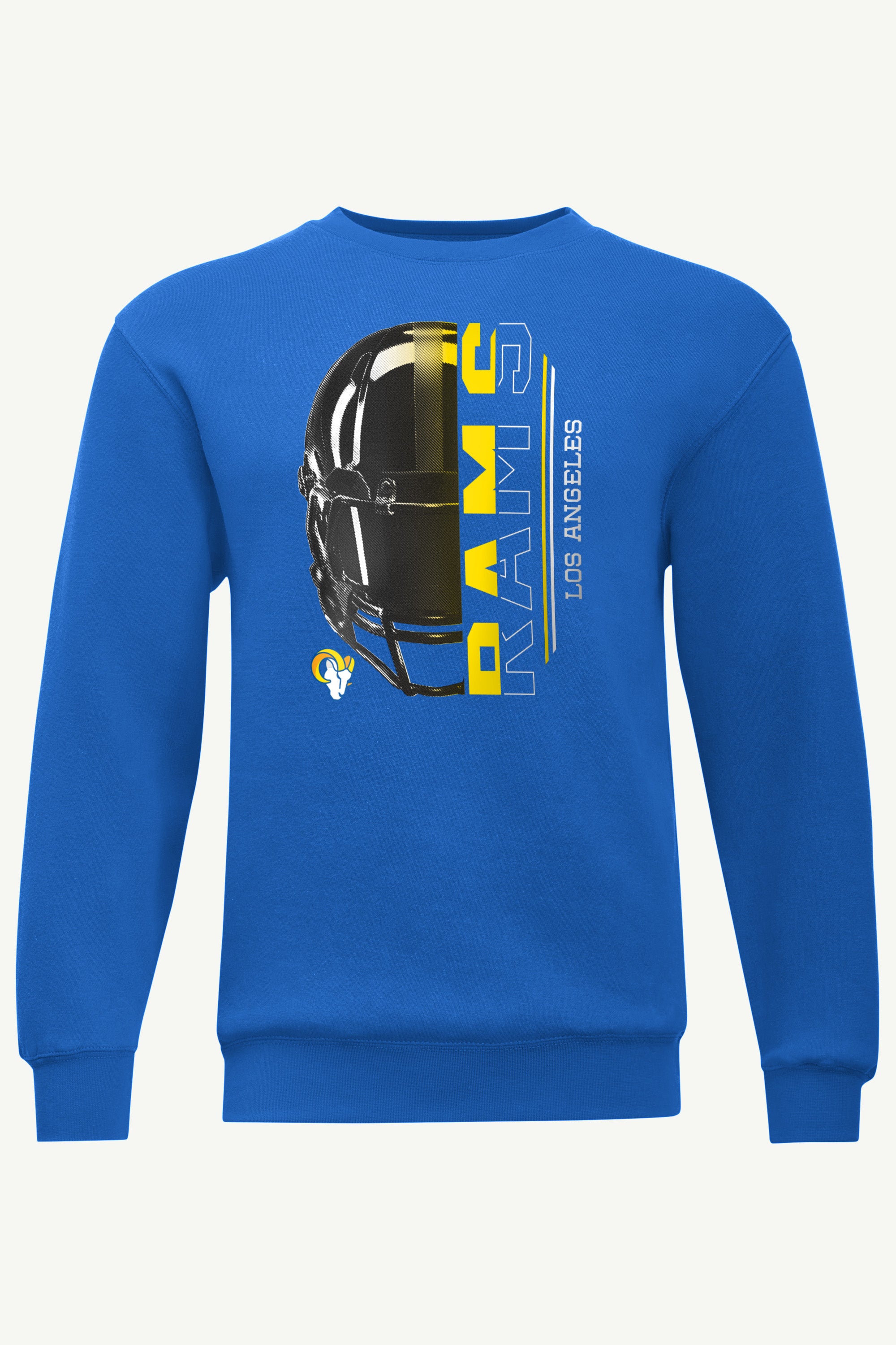 MENS LOS ANGELES RAMS HALF HELMET SWEATSHIRT View 1 | Los Angeles Rams