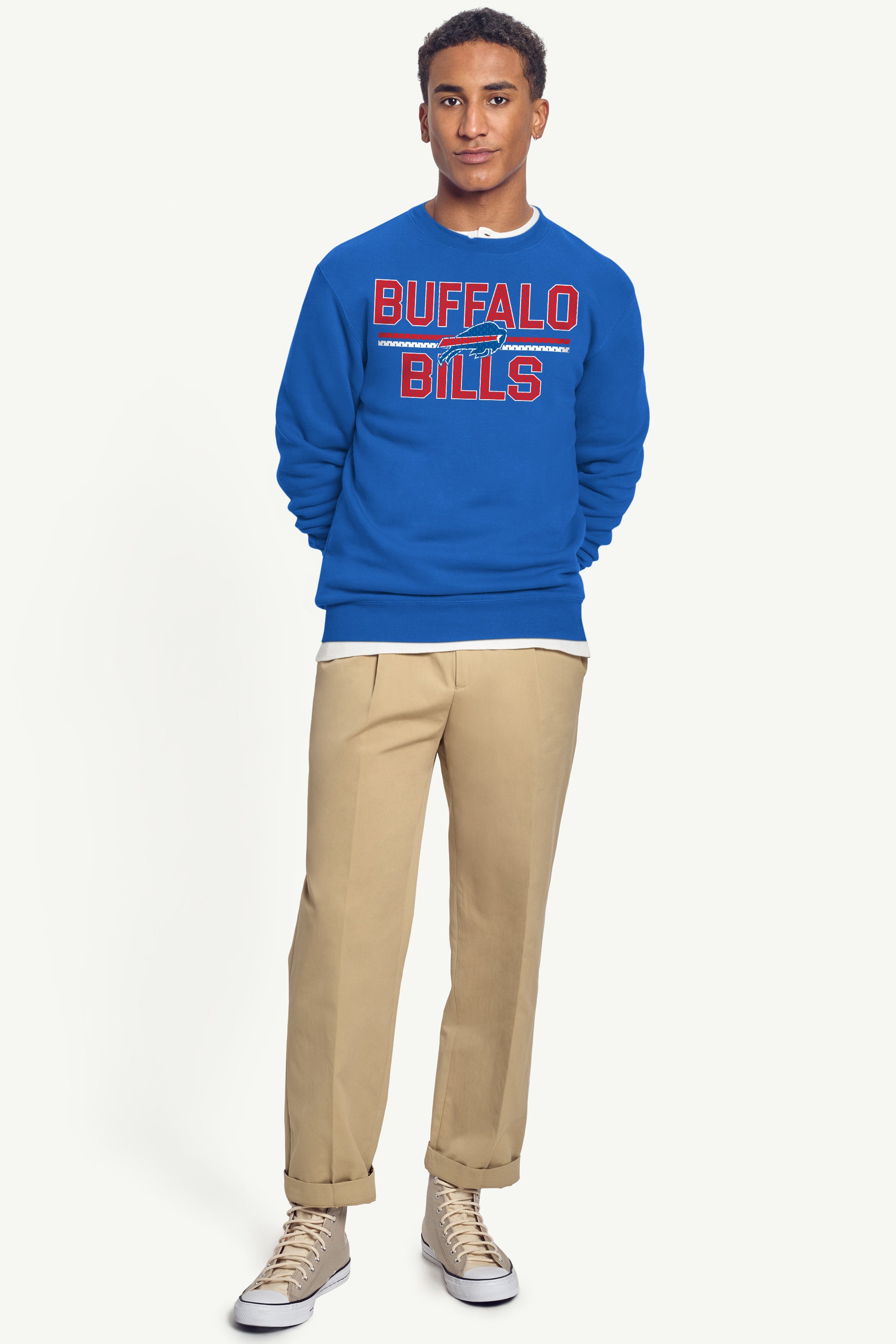 MENS BUFFALO BILLS MESH LOOK SWEATSHIRT View 5 | Buffalo Bills