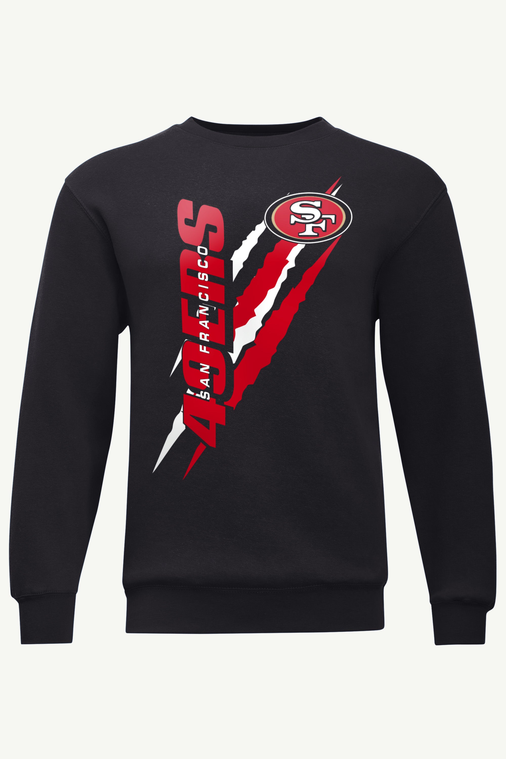 MENS SAN FRANCISCO 49ERS COLOR SCRATCH SWEATSHIRT View 1 | NFL