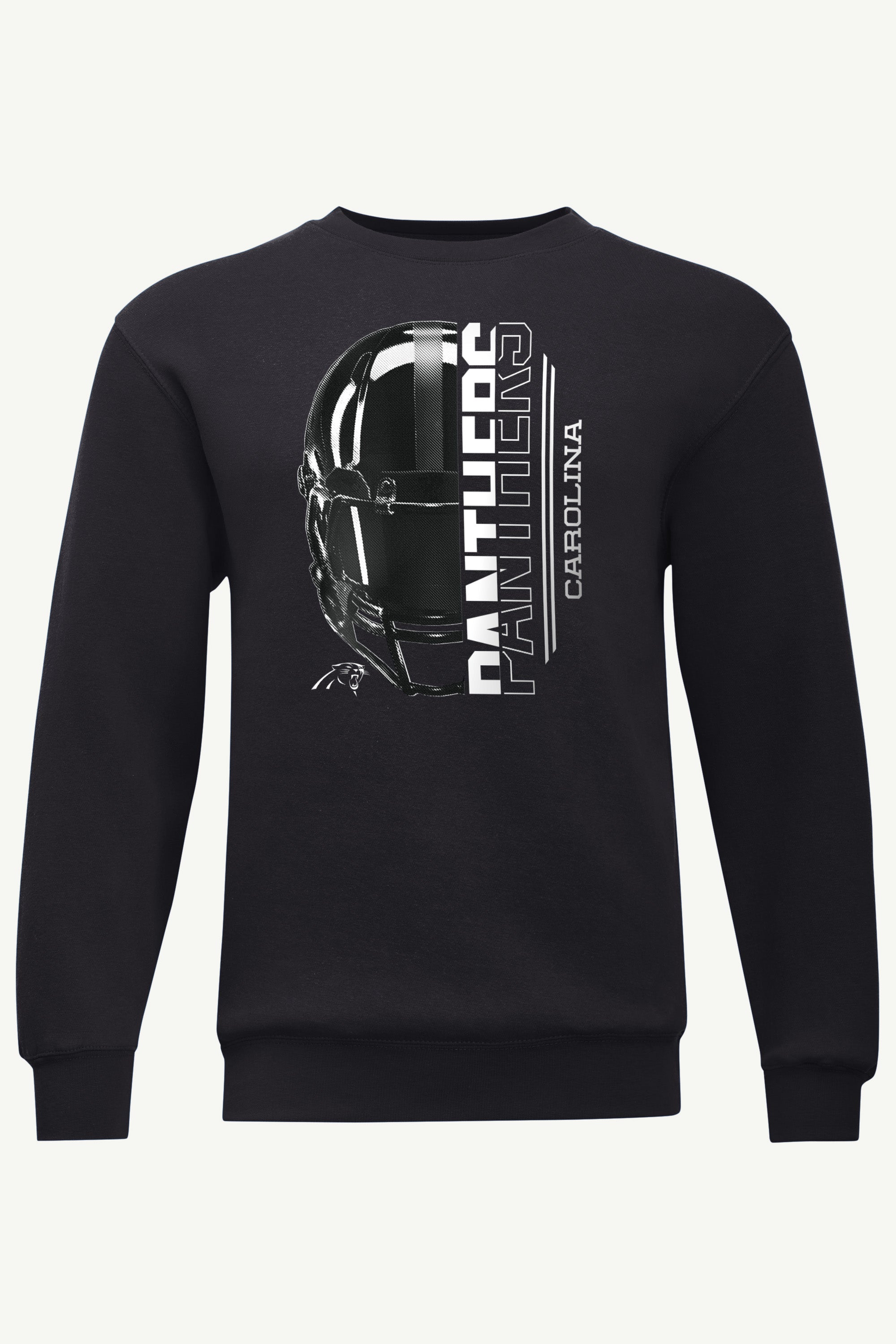 MENS CAROLINA PANTHERS HALF HELMET SWEATSHIRT View 1 | Carolina Panthers