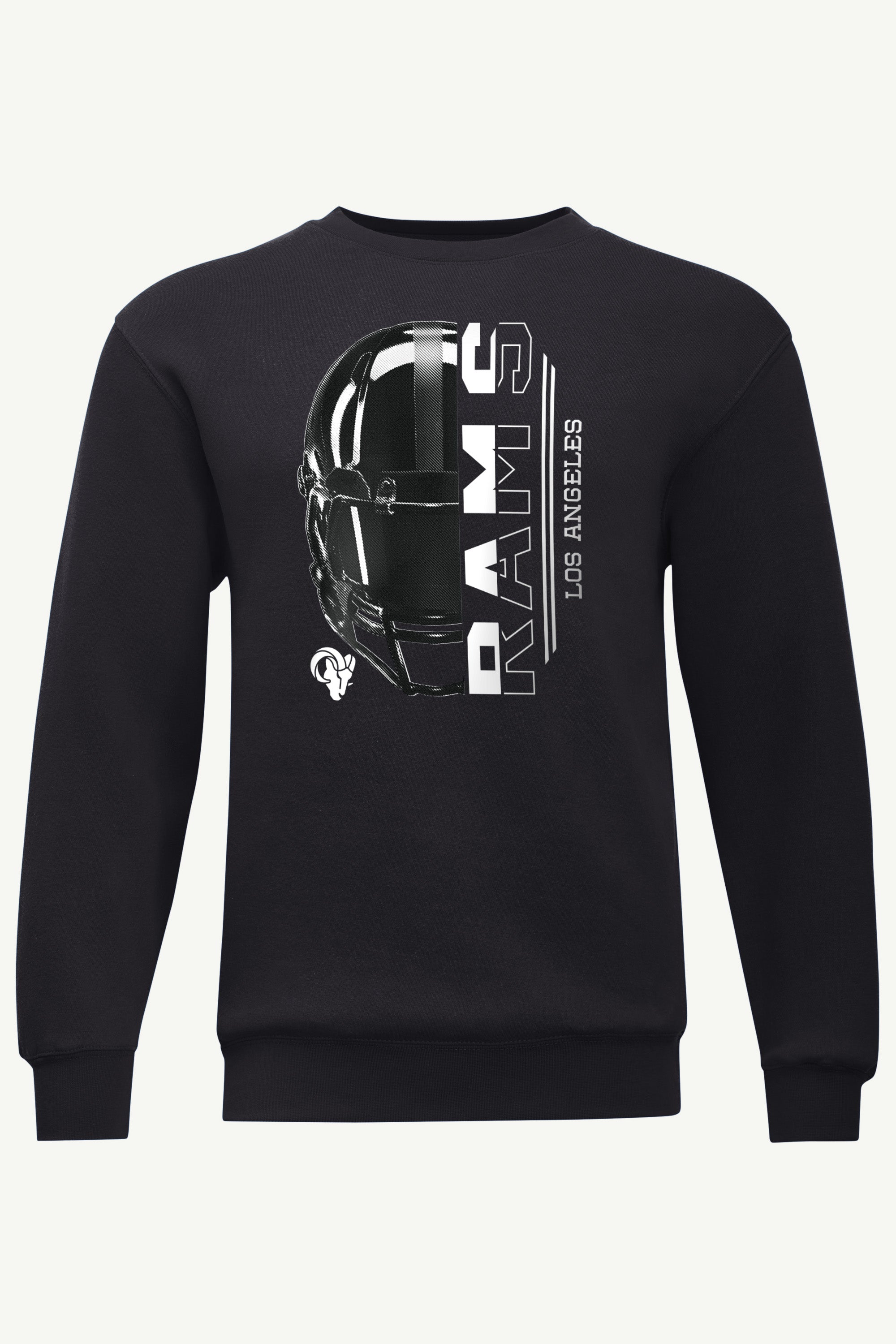 MENS LOS ANGELES RAMS HALF HELMET SWEATSHIRT View 1 | Los Angeles Rams