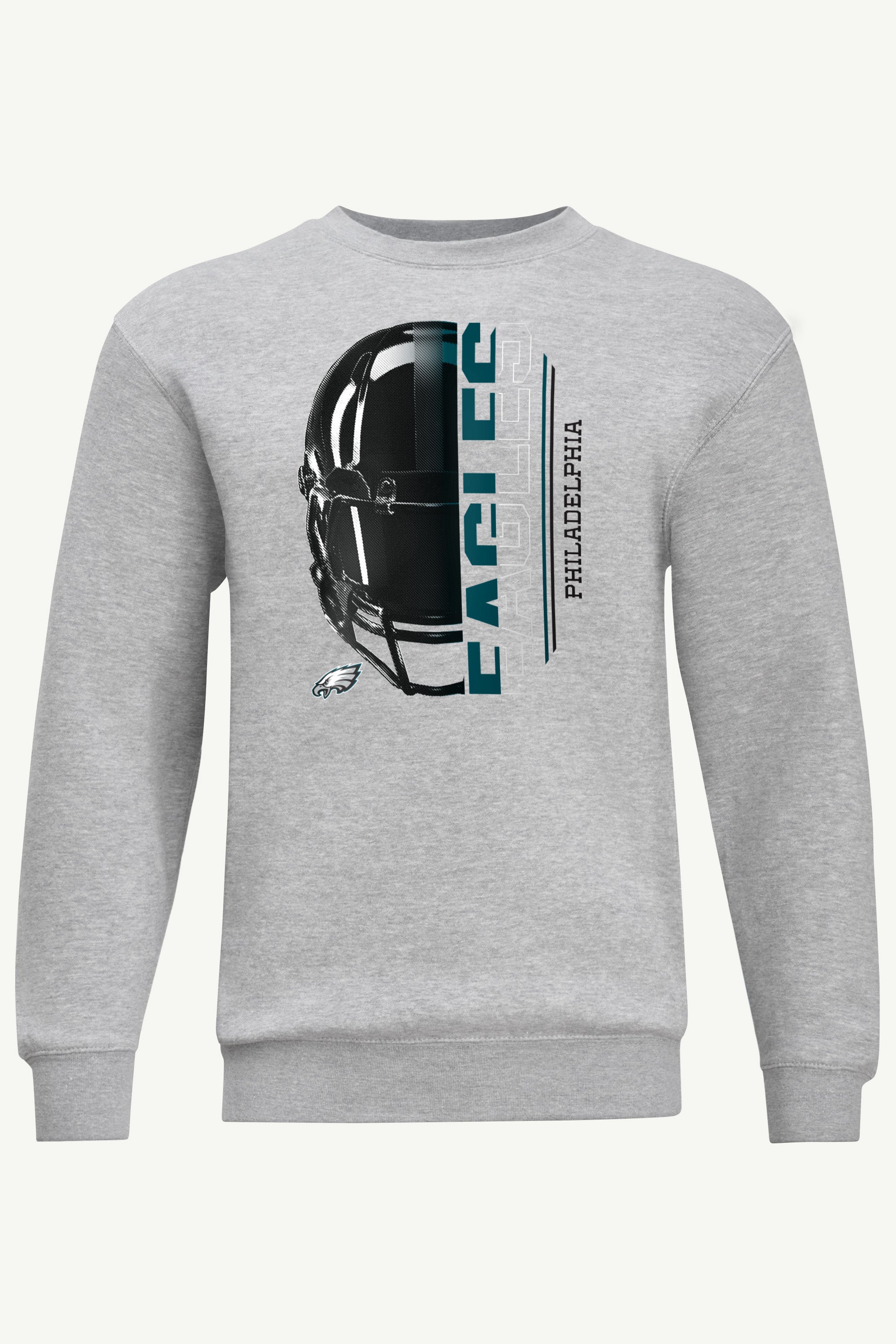 MENS PHILADELPHIA EAGLES HALF HELMET SWEATSHIRT View 1 | Philadelphia Eagles