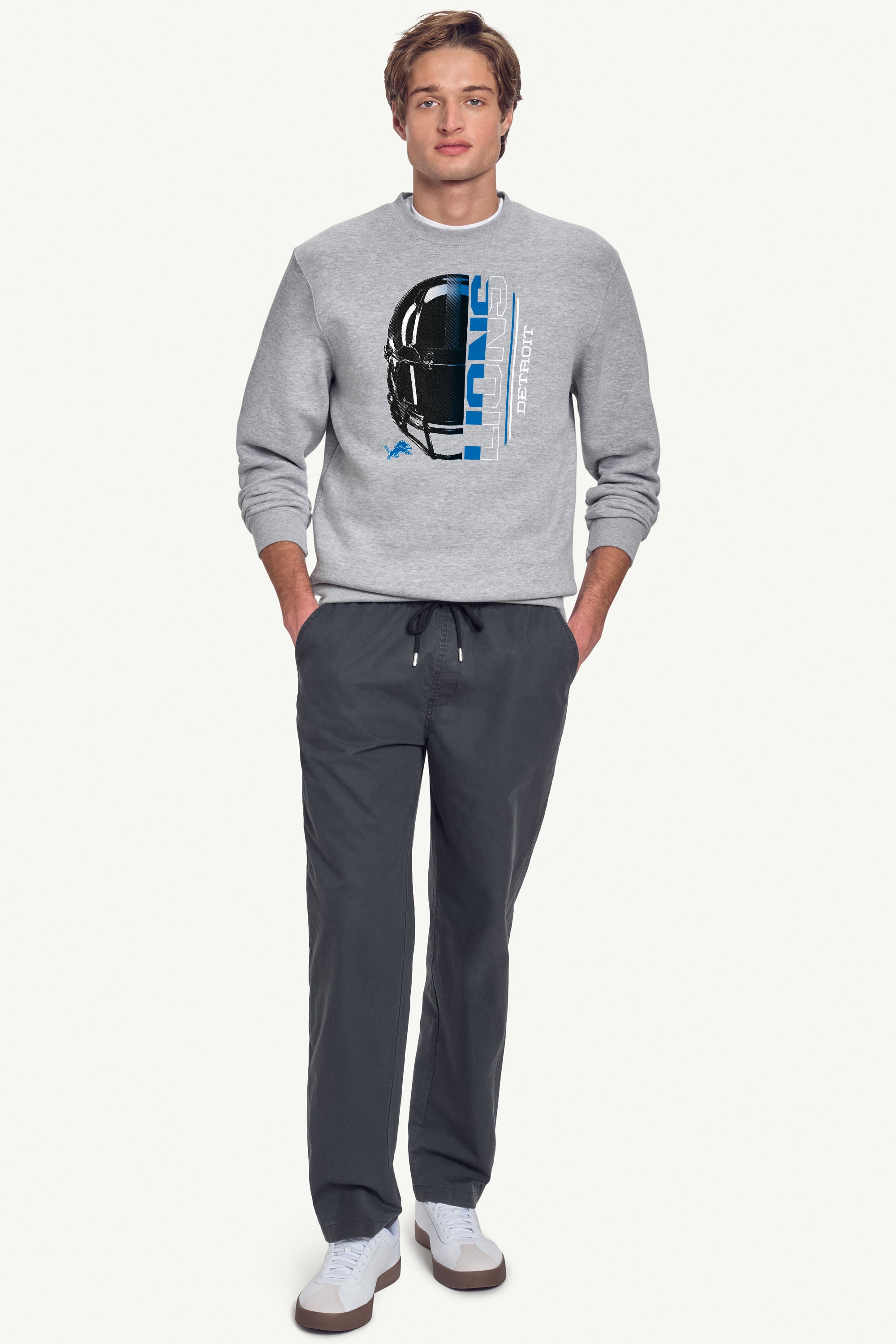MENS DETROIT LIONS HALF HELME M View 5