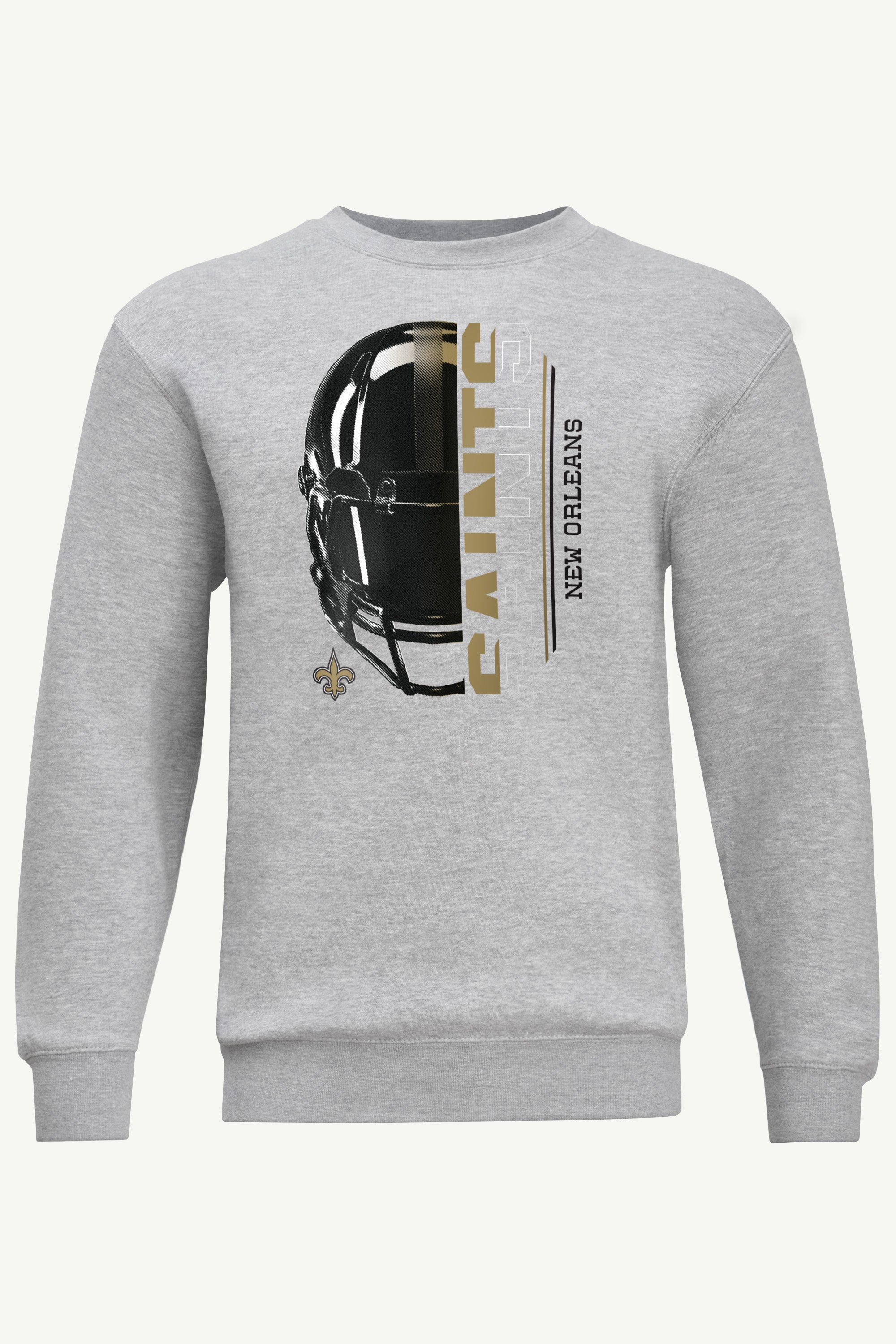 MENS NEW ORLEANS SAINTS HALF HELMET SWEATSHIRT View 1