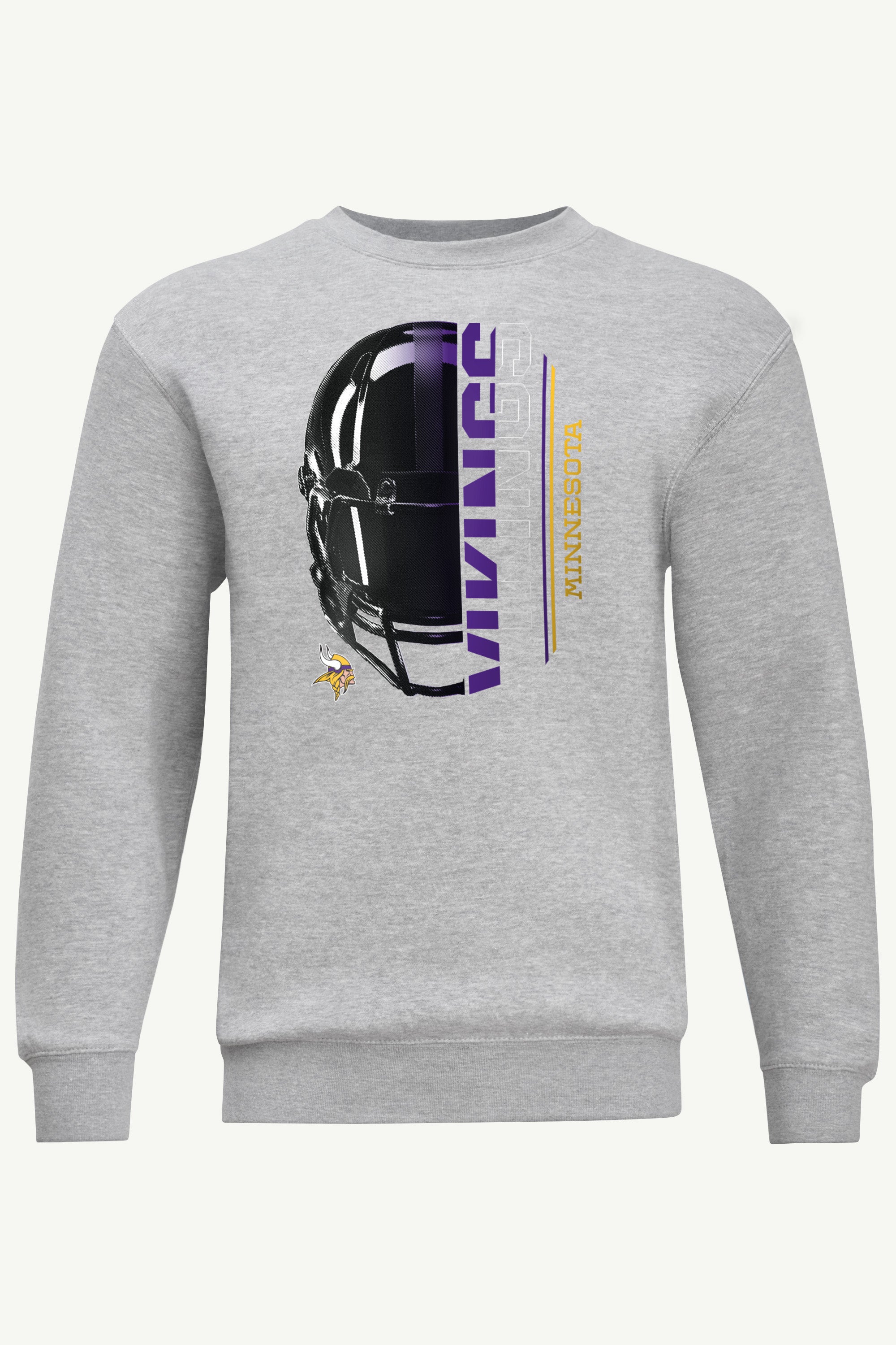 MENS MINNESOTA VIKINGS HALF HELMET SWEATSHIRT View 1 | Minnesota Vikings