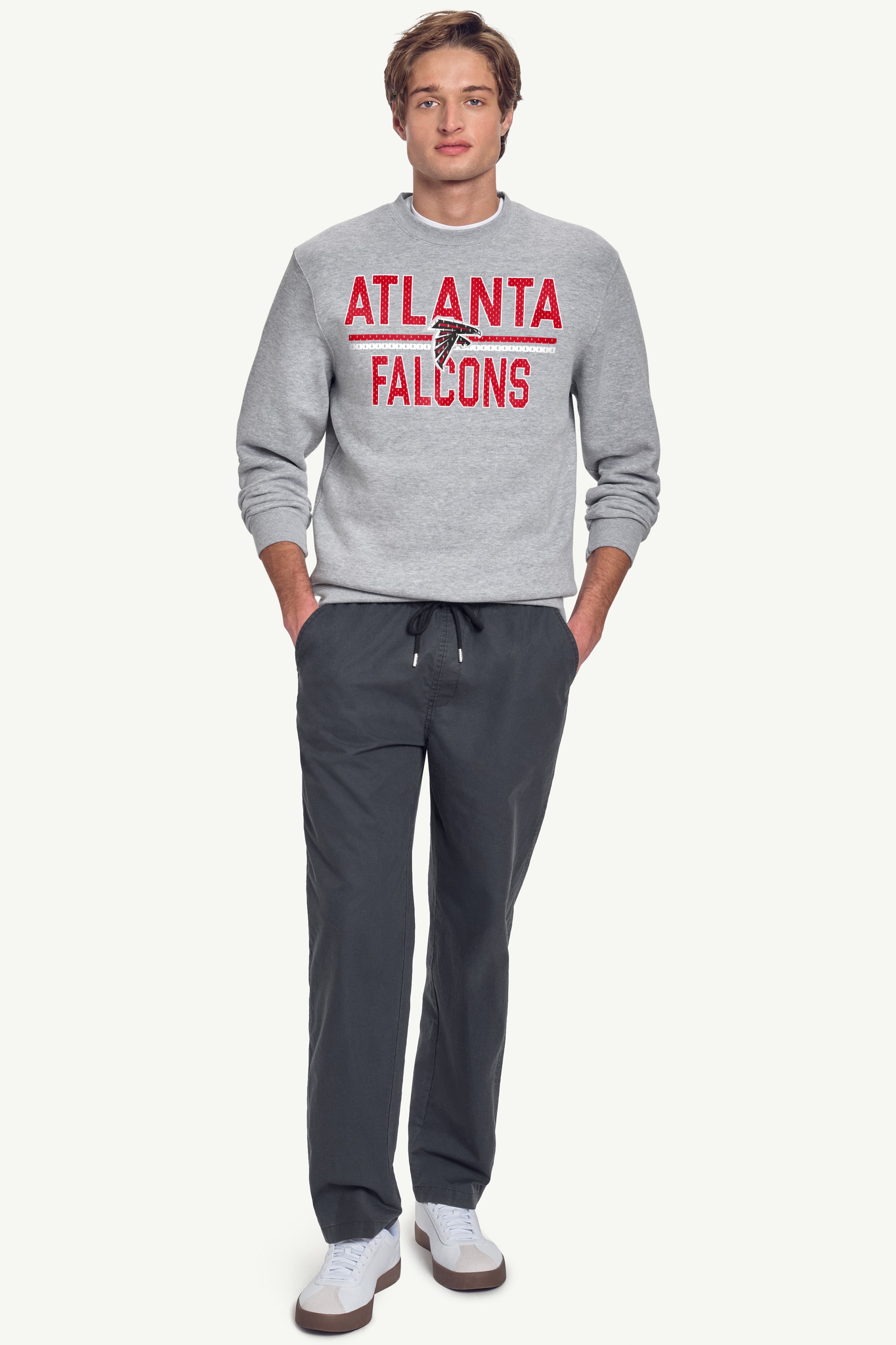 MENS ATLANTA FALCONS MESH LOOK SWEATSHIRT View 5
