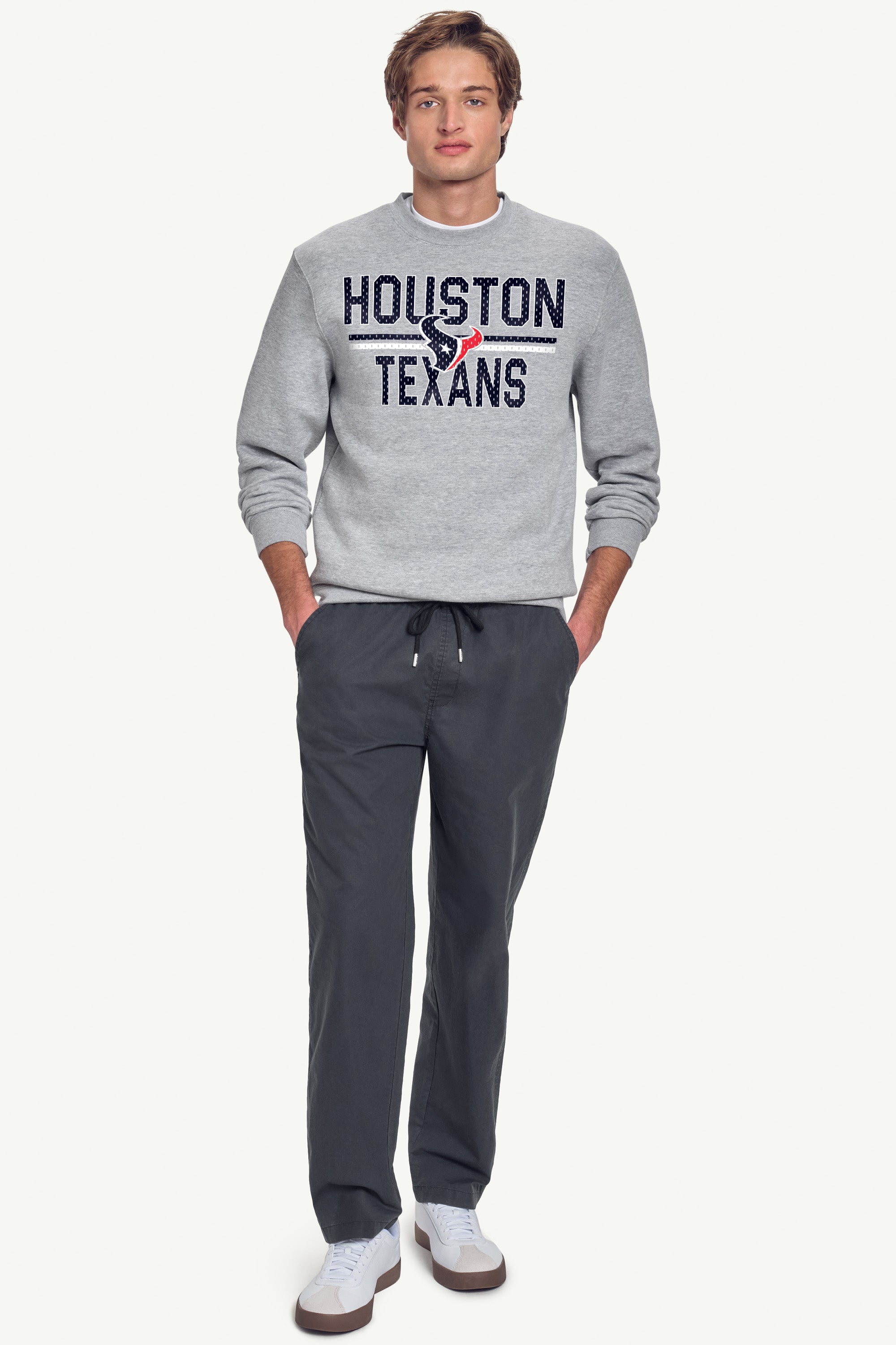 MENS HOUSTON TEXANS MESH LOOK SWEATSHIRT View 5