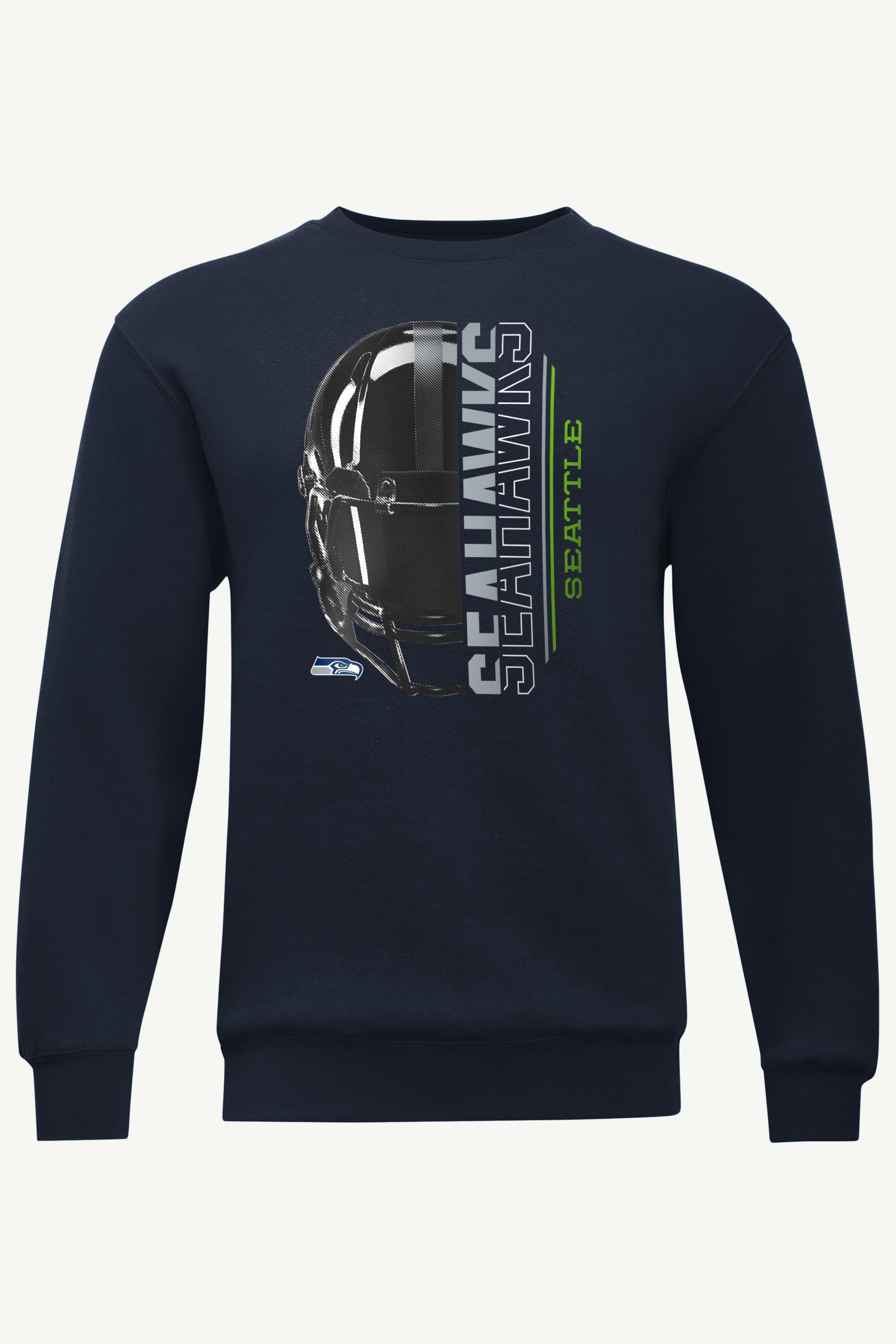 MENS SEATTLE SEAHAWKS HALF HELMET SWEATSHIRT View 1 | Seattle Seahawks
