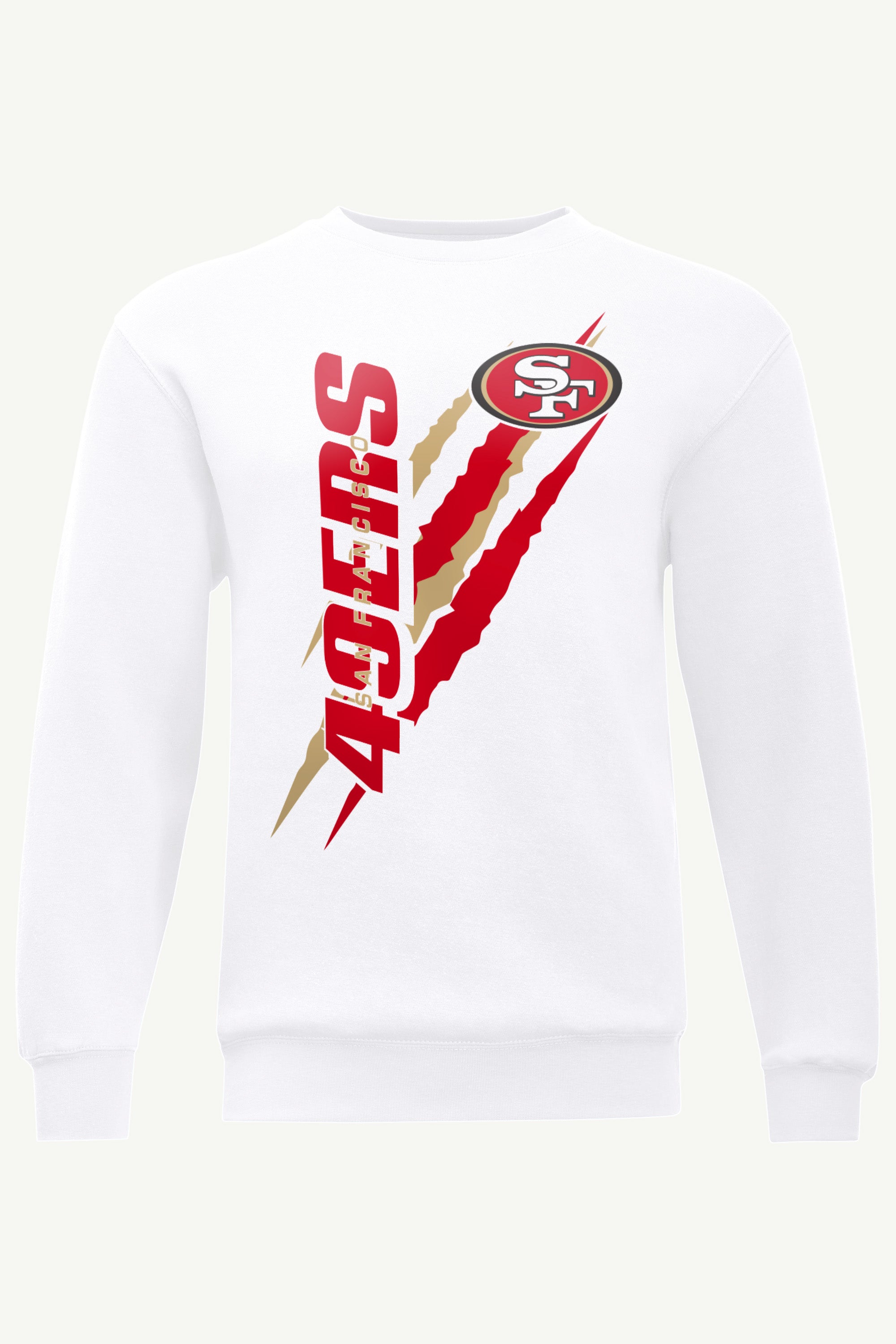 MENS SAN FRANCISCO 49ERS COLOR SCRATCH SWEATSHIRT View 1 | NFL
