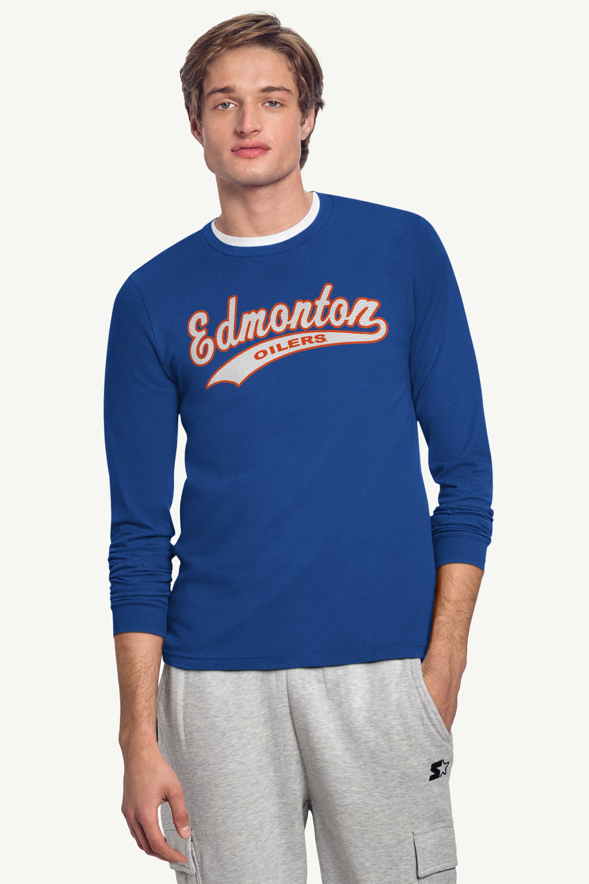 MENS EDMONTON OILERS TAILSWEEP LONG SLEEVE T SHIRT View 5 | Edmonton Oilers