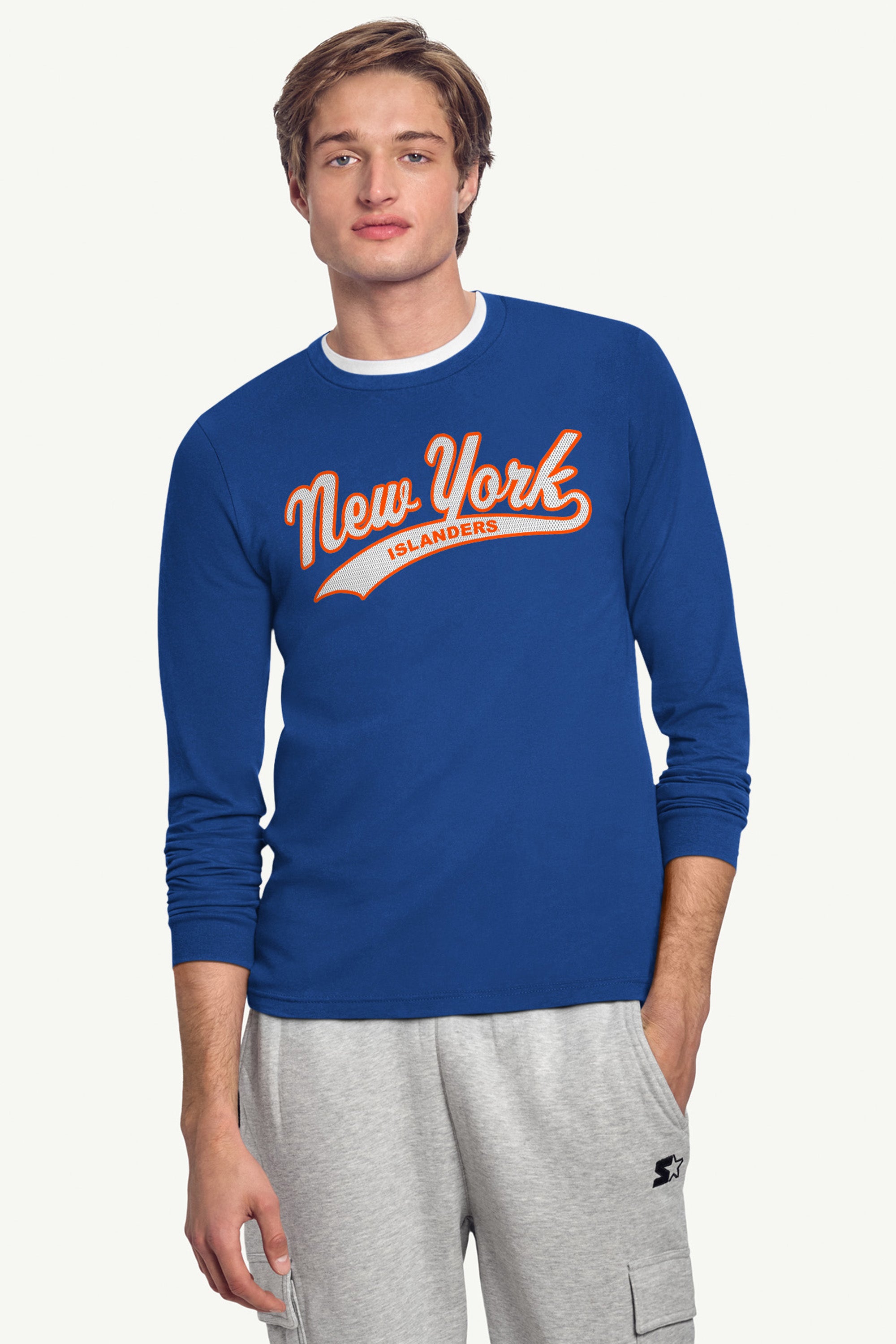 MENS NEW YORK ISLANDERS TAILSWEEP LONG SLEEVE T SHIRT View 2 | New York Islanders