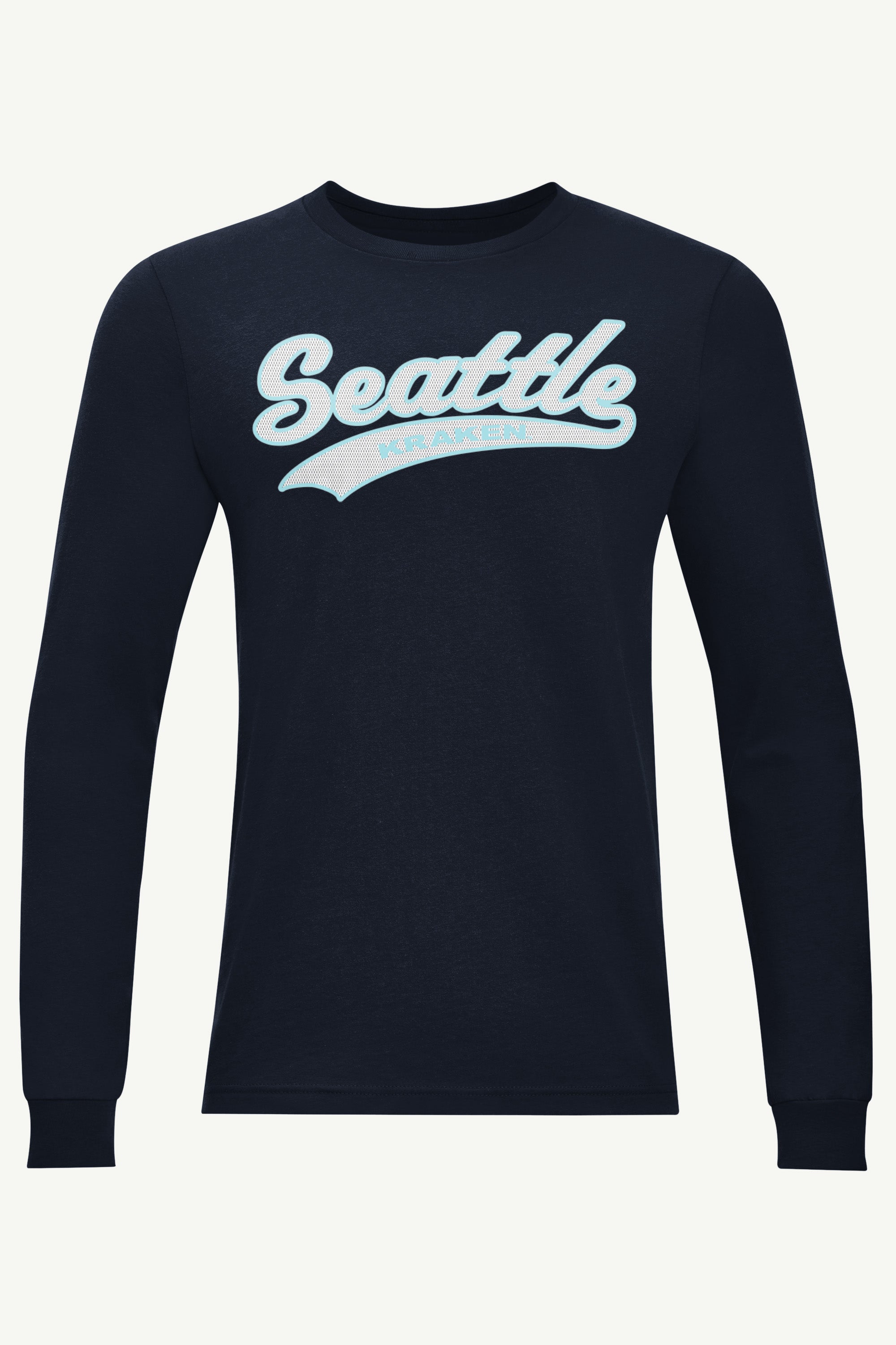 MENS SEATTLE KRAKEN TAILSWEEP LONG SLEEVE T SHIRT View 1 | Seattle Kraken