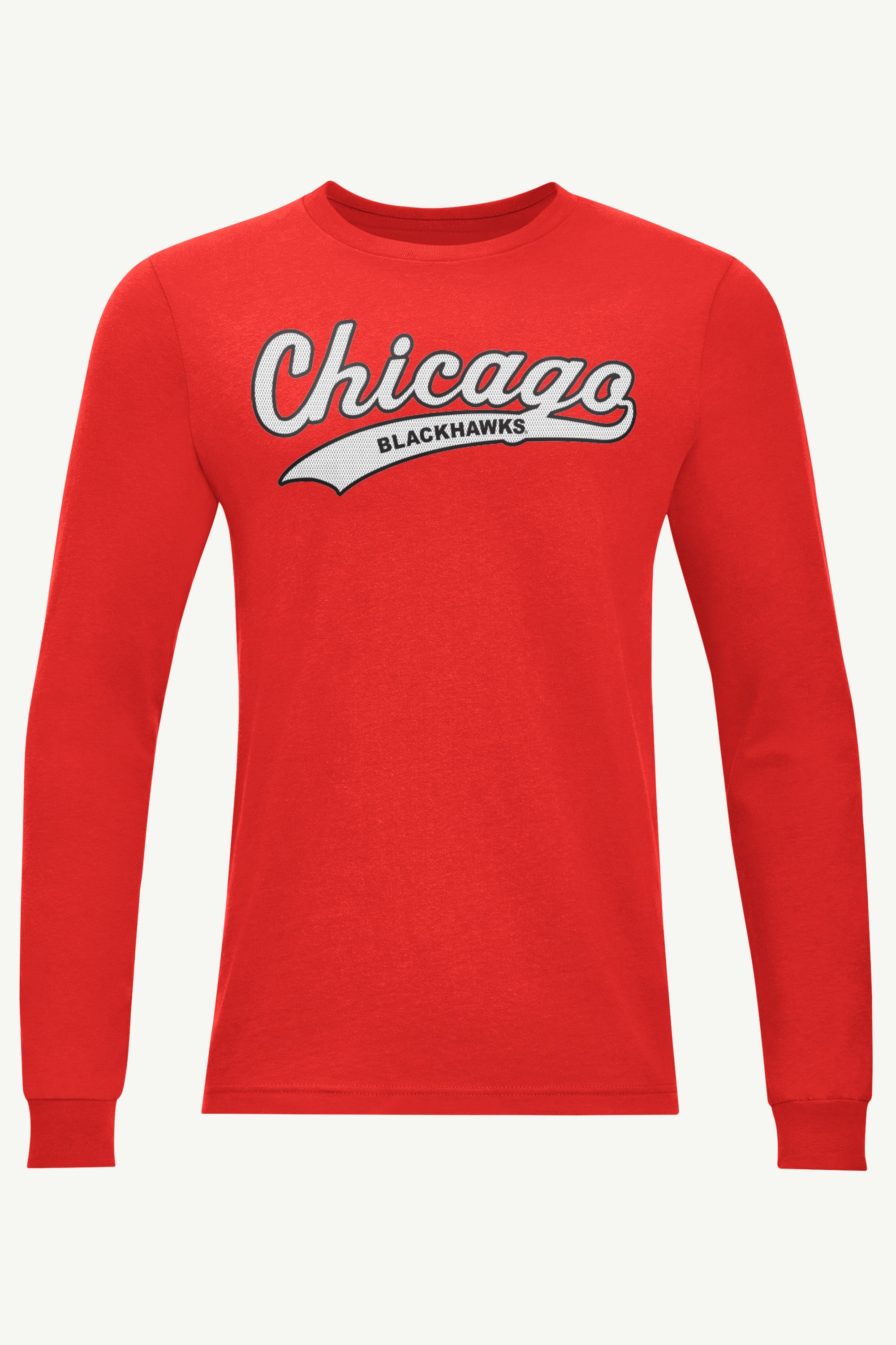 MENS CHICAGO BLACKHAWKS TAILSWEEP LONG SLEEVE T SHIRT View 1 | Men's T-Shirts