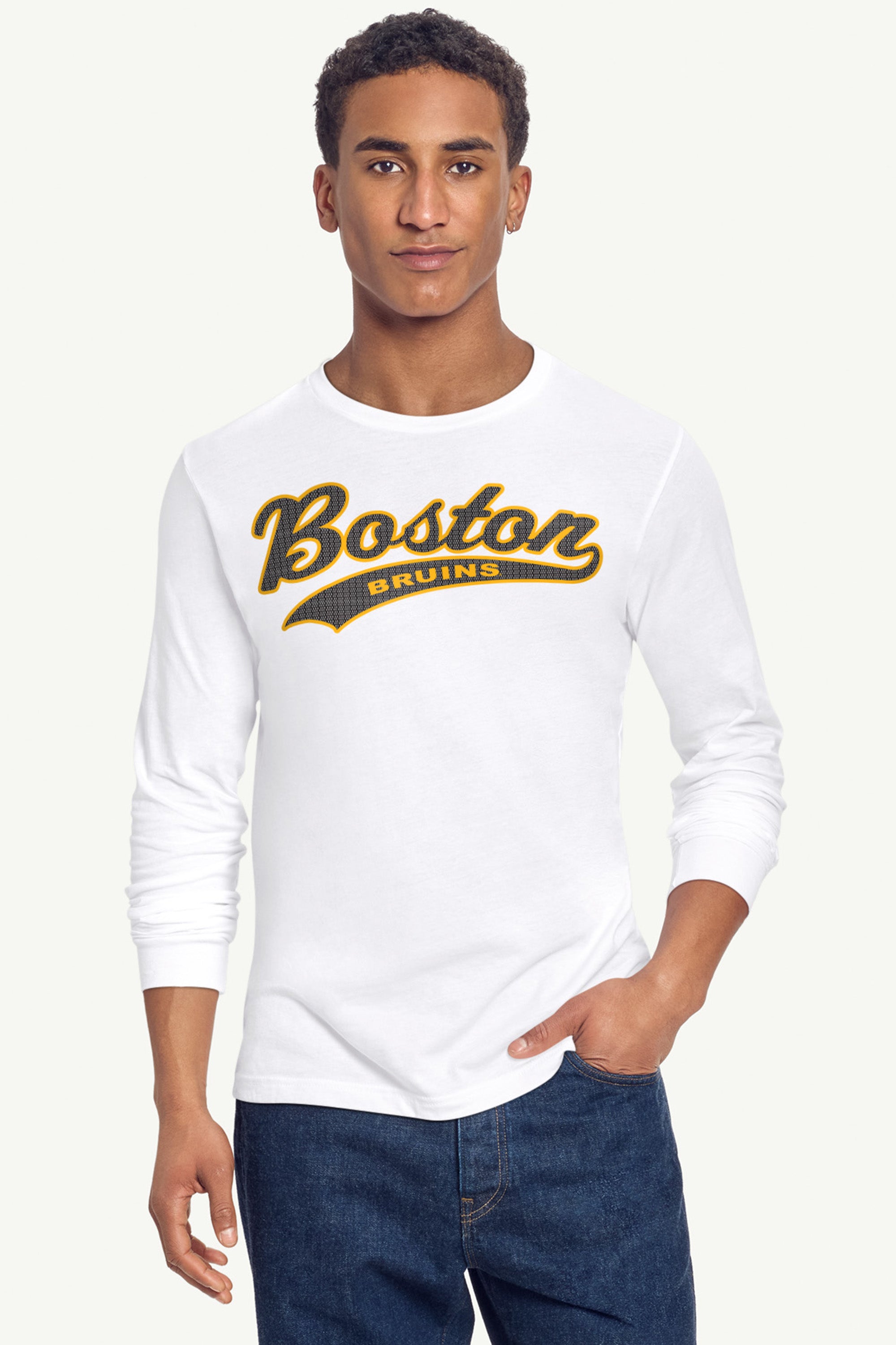 MENS BOSTON BRUINS TAILSWEEP LONG SLEEVE T SHIRT View 2 | Boston Bruins