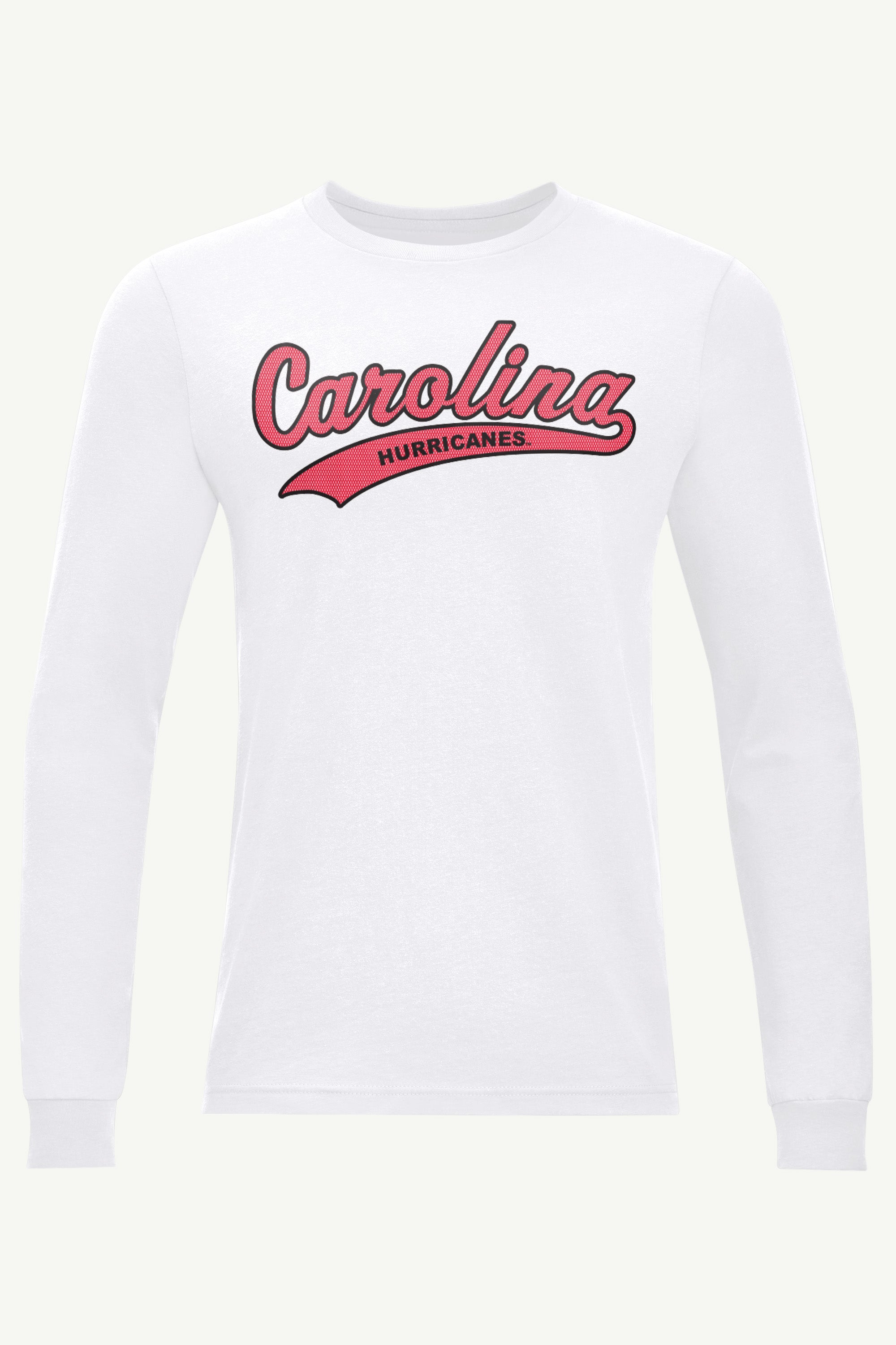 MENS CAROLINA HURRICANES TAILSWEEP LONG SLEEVE T SHIRT View 1 | Carolina Hurricanes