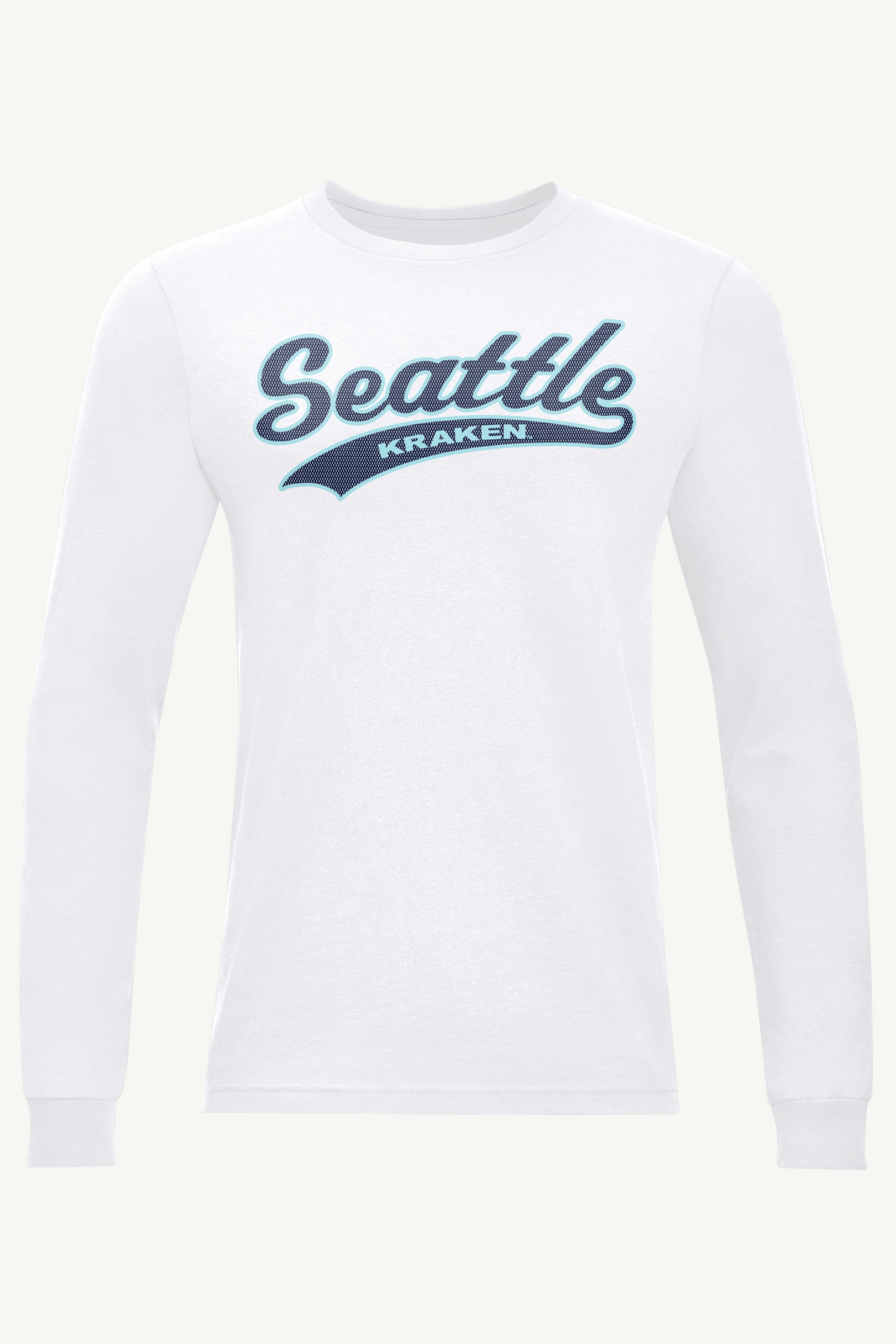 MENS SEATTLE KRAKEN TAILSWEEP LONG SLEEVE T SHIRT View 1 | Seattle Kraken