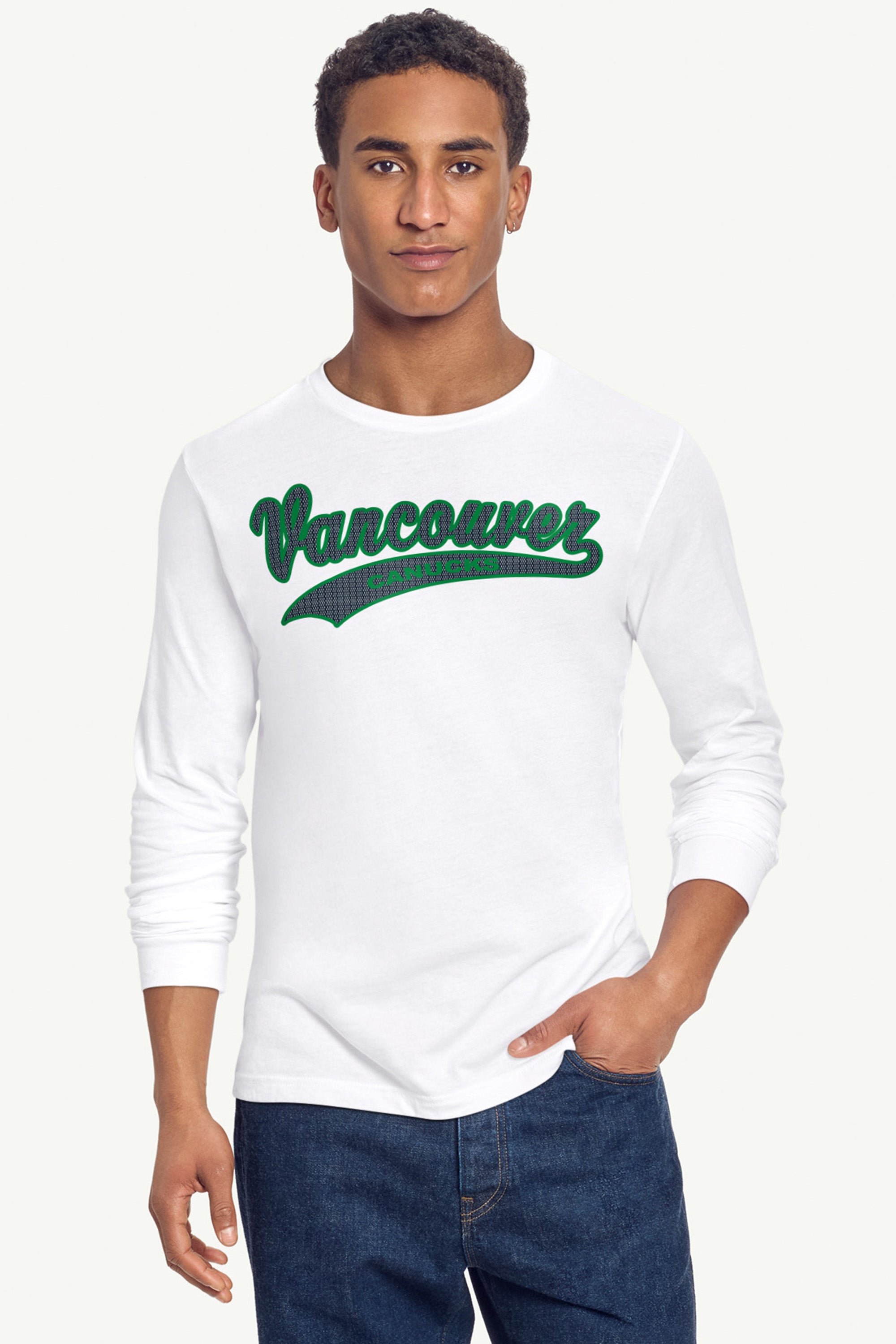 MENS VANCOUVER CANUCKS TAILSWEEP LONG SLEEVE T SHIRT View 5 | Men's T-Shirts