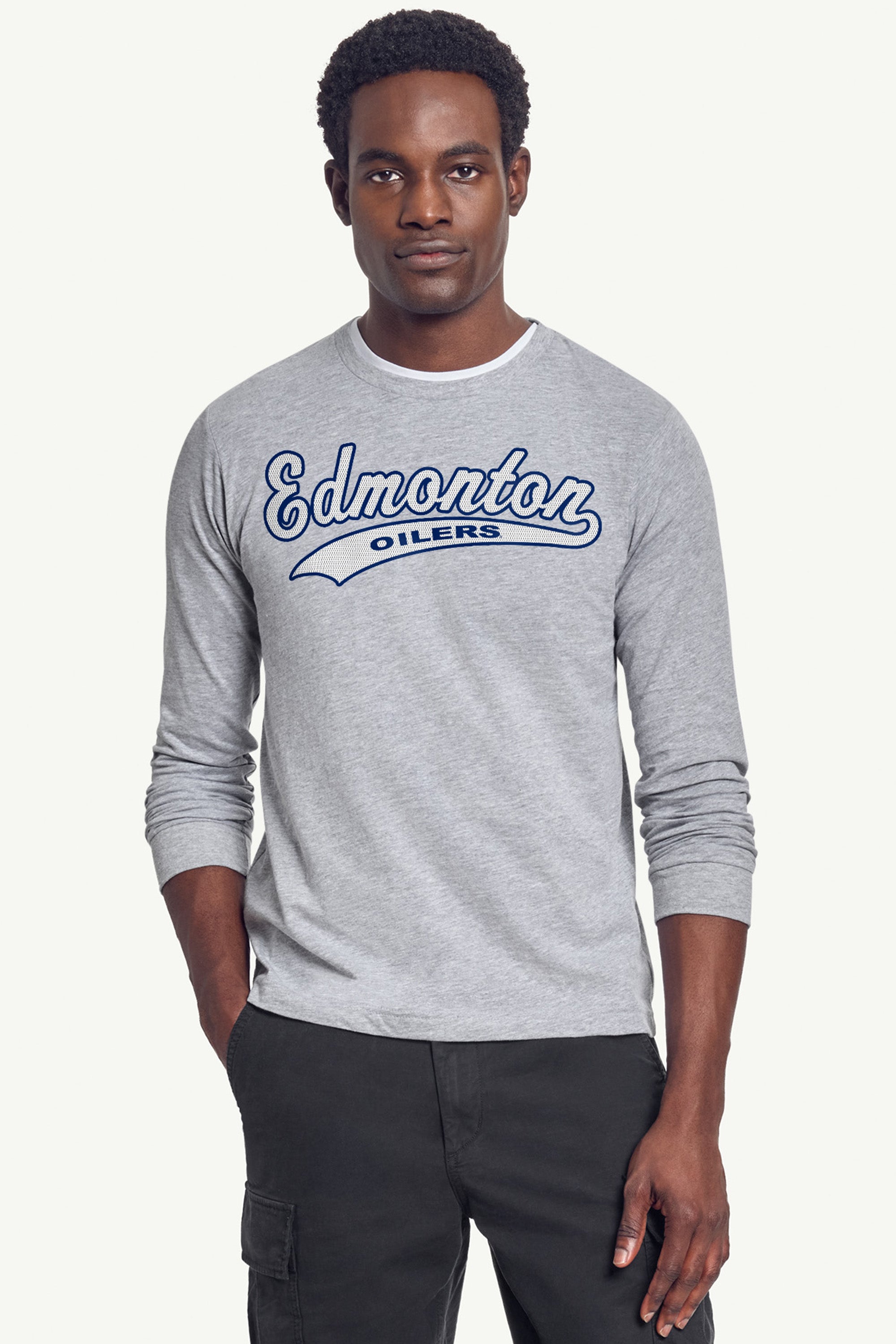 MENS EDMONTON OILERS TAILSWEEP LONG SLEEVE T SHIRT View 4 | Edmonton Oilers