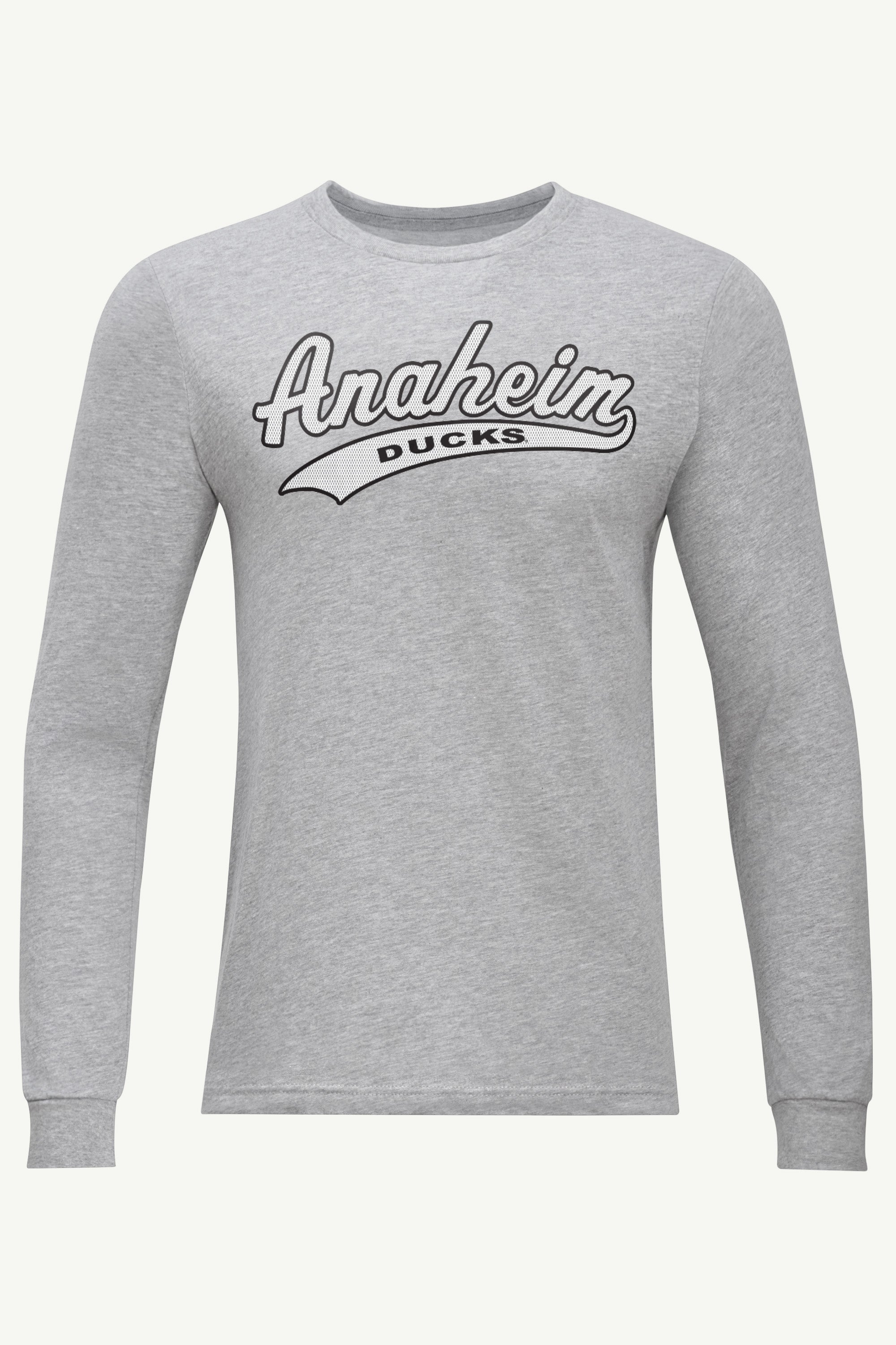MENS MIGHTY DUCKS TAILSWEEP LONG SLEEVE T SHIRT View 1 | Anaheim Ducks